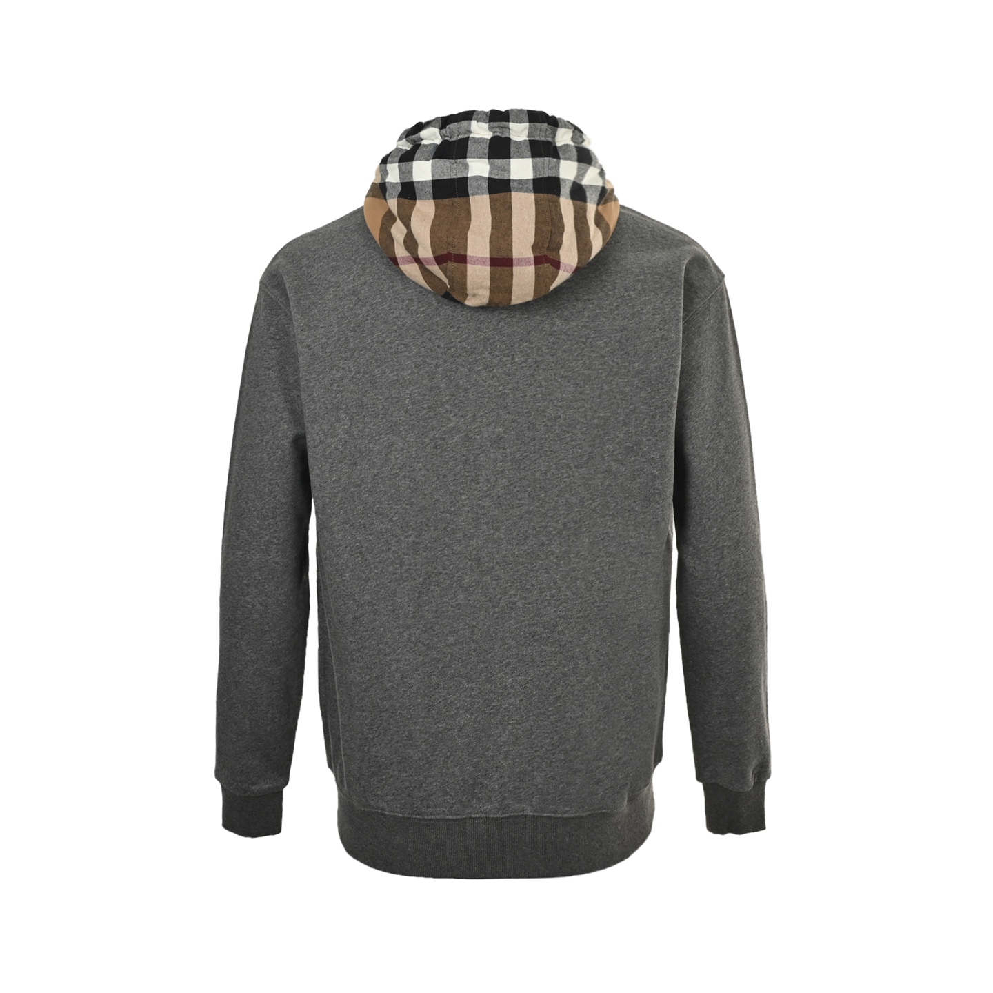 Burberry/巴宝莉 拼接格纹连帽拉链外套