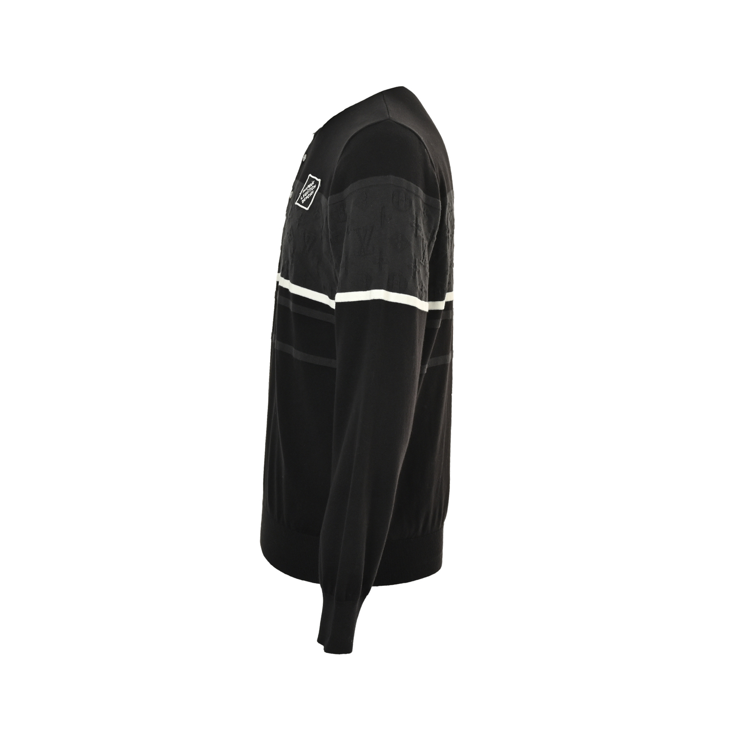 Louis Vuitton/路易威登 暗纹拼接提花POLO卫衣