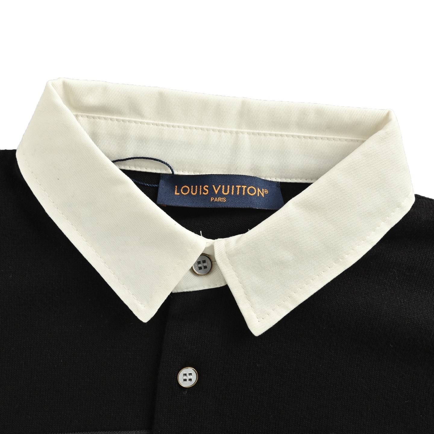Louis Vuitton/路易威登 暗纹拼接提花POLO卫衣