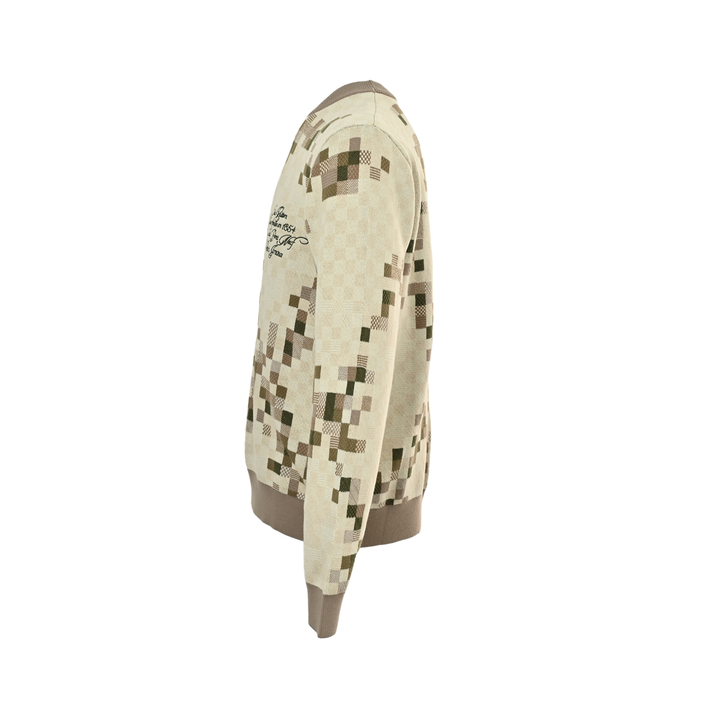 Louis Vuitton/路易威登 25Fw 迷彩马赛克针织毛衣