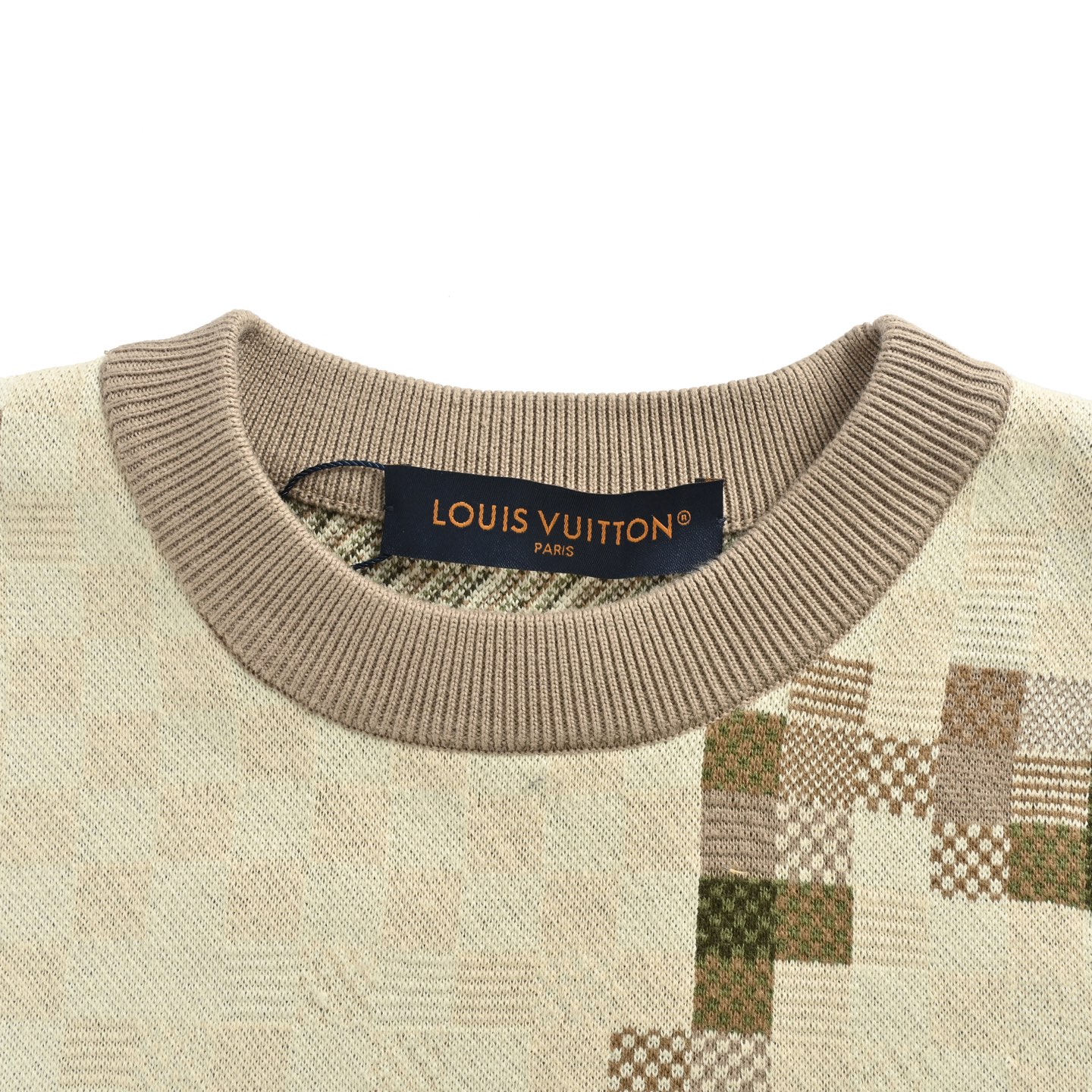 Louis Vuitton/路易威登 25Fw 迷彩马赛克针织毛衣