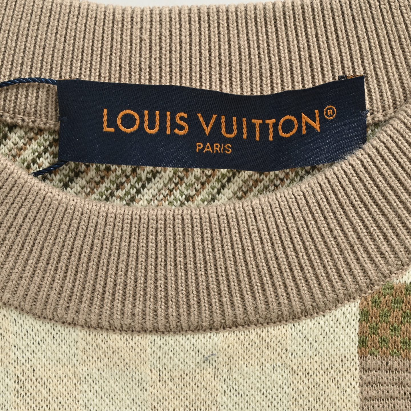Louis Vuitton/路易威登 25Fw 迷彩马赛克针织毛衣