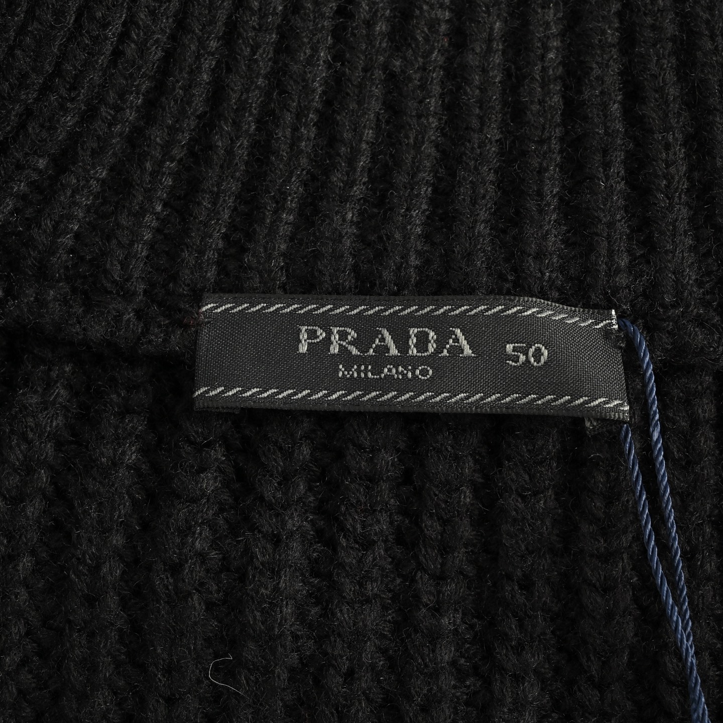 Prada/普拉达 三角标拼布针织毛衣外套