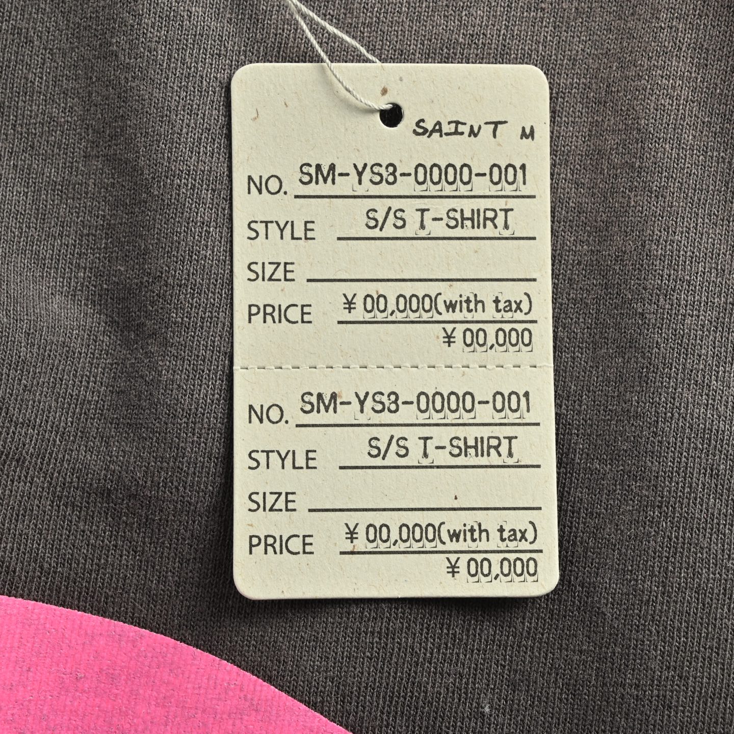 SAINT MICHAEL 25ss 花心骷髅印花短袖