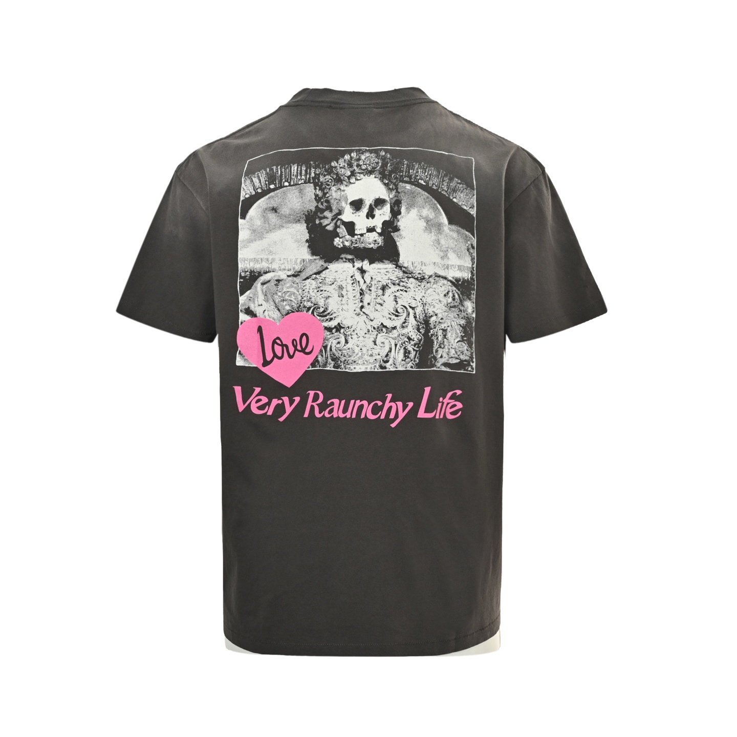 SAINT MICHAEL 25ss 花心骷髅印花短袖