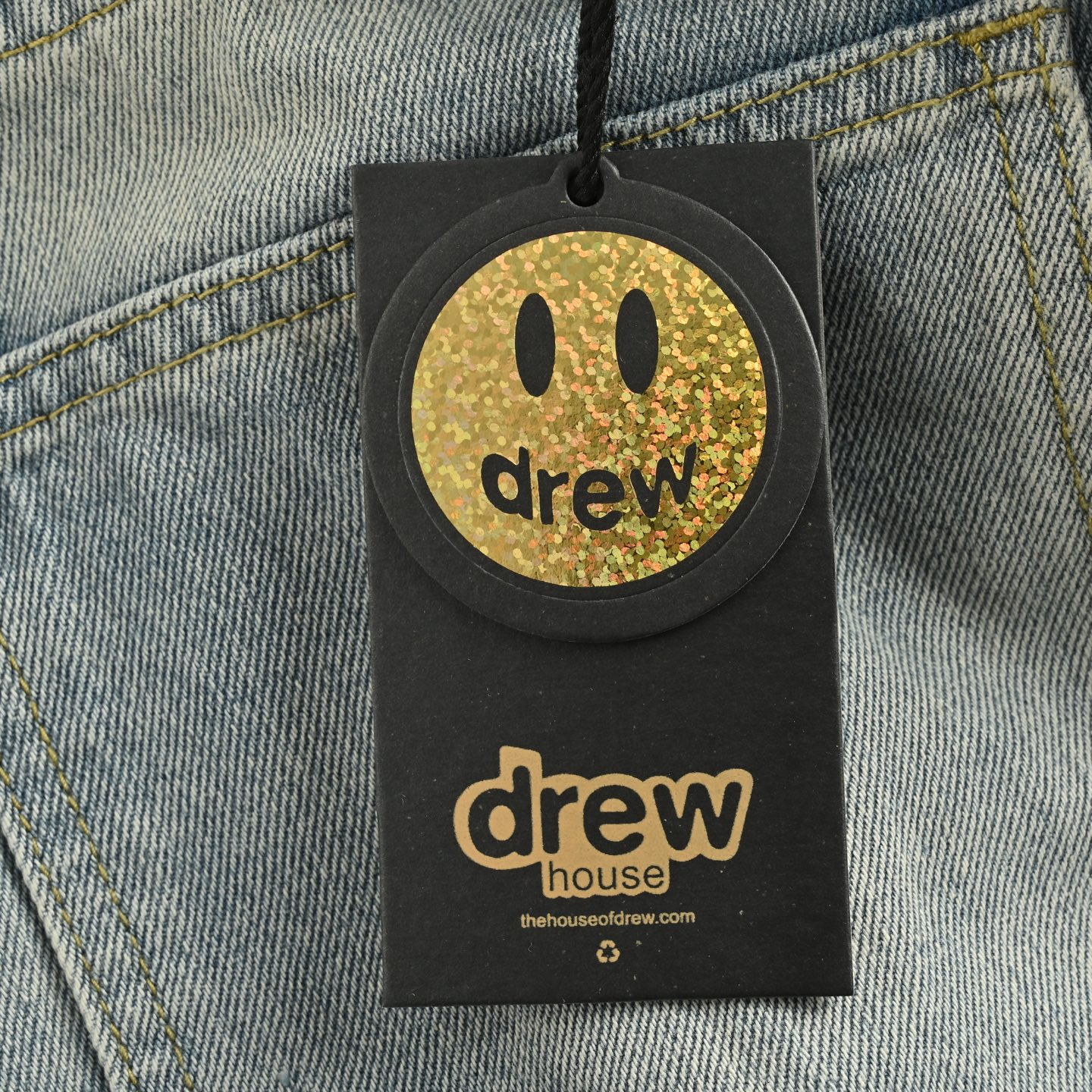 Drew House 笑脸破洞牛仔裤蓝-Chinese UA Cheap High Quatity Brand Clothes Bags handbags Sneakers wholesale wholesaler seller from China Factory suppliers Fashion Clothing Shoes best Quality Beautiful Price Drew House 笑脸破洞牛仔裤蓝