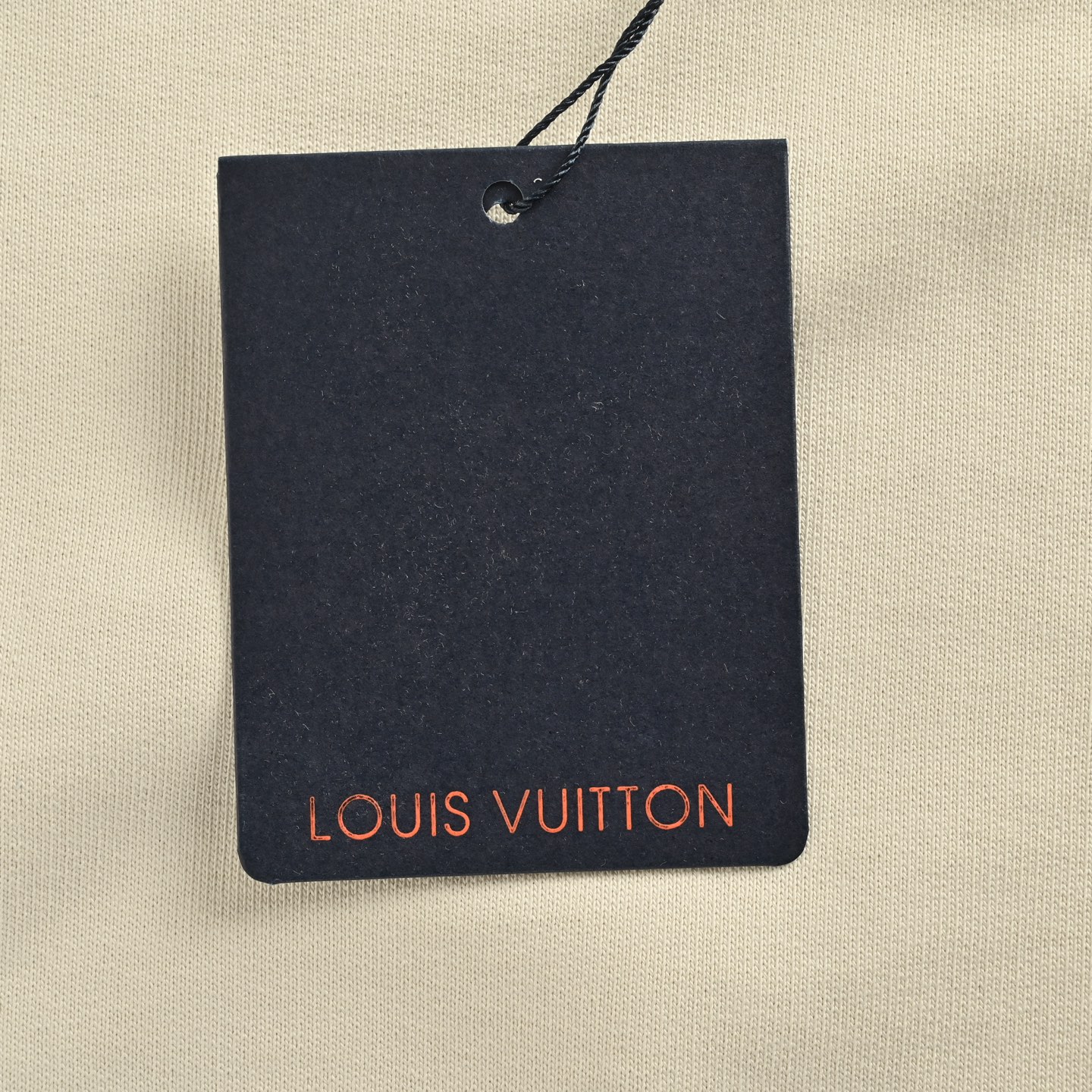 Louis Vuitton/路易威登 老花皮标贴饰圆领卫衣