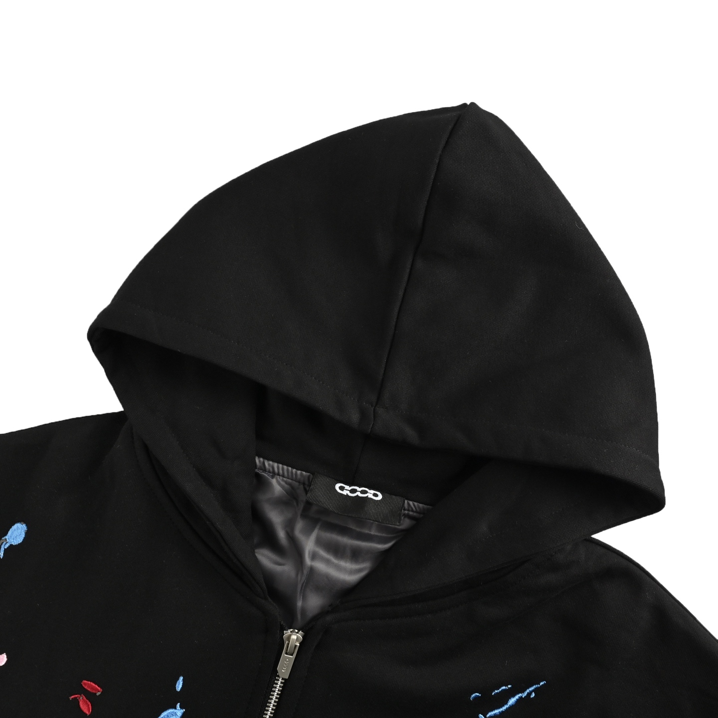 Good Brand 25Fw 糖果刺绣泼墨拉链连帽外套黑色 白色-Chinese UA Cheap High Quatity Brand Clothes Bags handbags Sneakers wholesale wholesaler seller from China Factory suppliers Fashion Clothing Shoes best Quality Beautiful Price Good Brand 25Fw 糖果刺绣泼墨拉链连帽外套黑色 白色