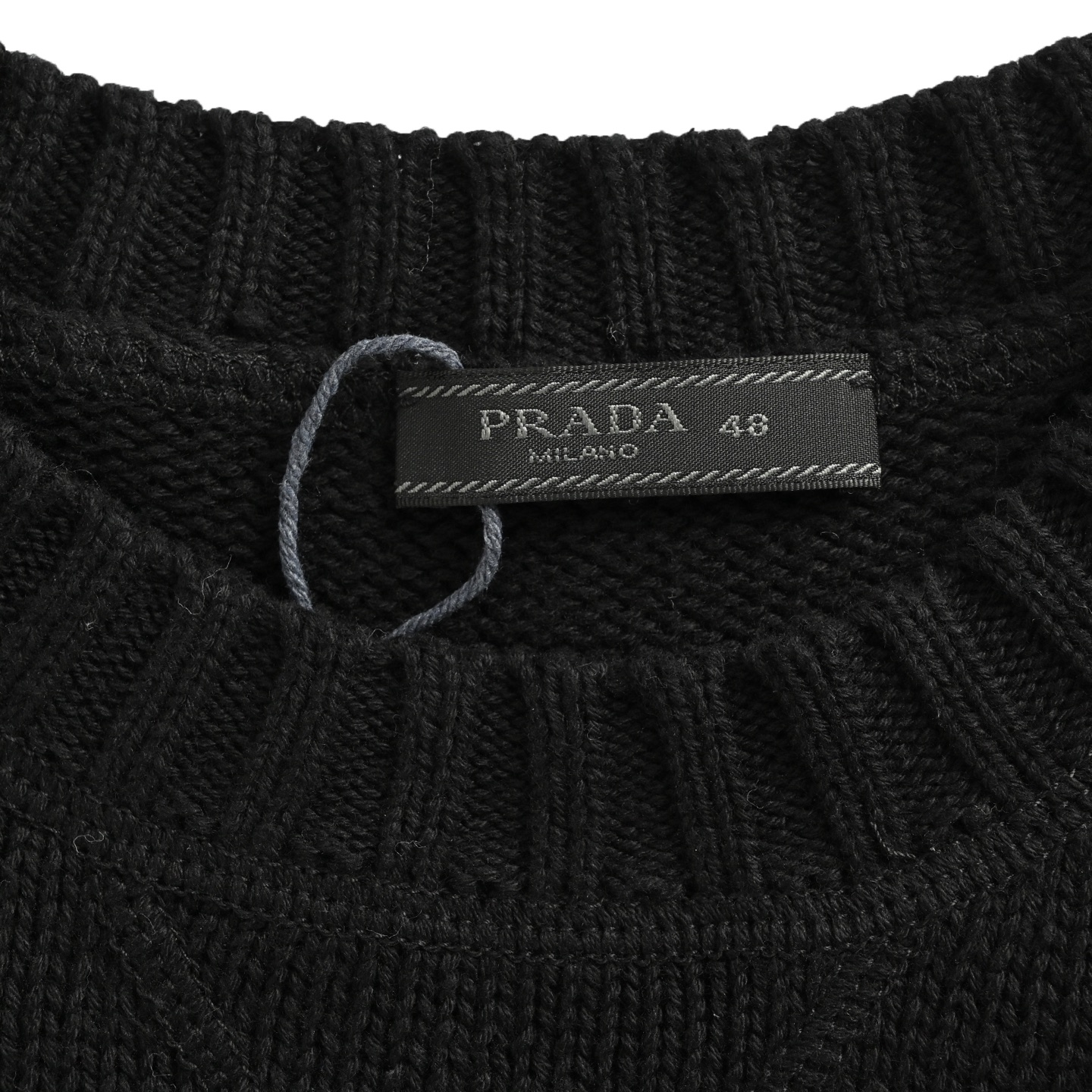 Prada/普拉达 25Fw 提花logo圆领毛衣