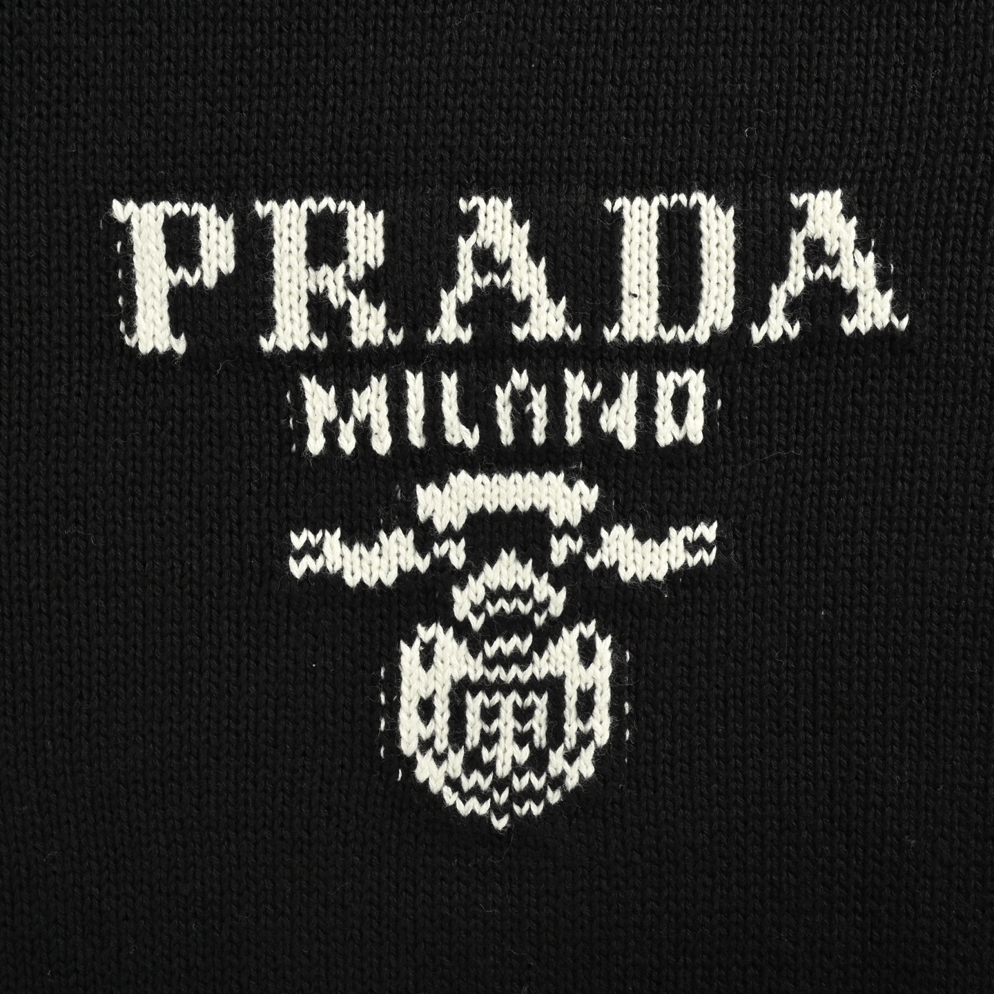 Prada/普拉达 25Fw 提花logo圆领毛衣