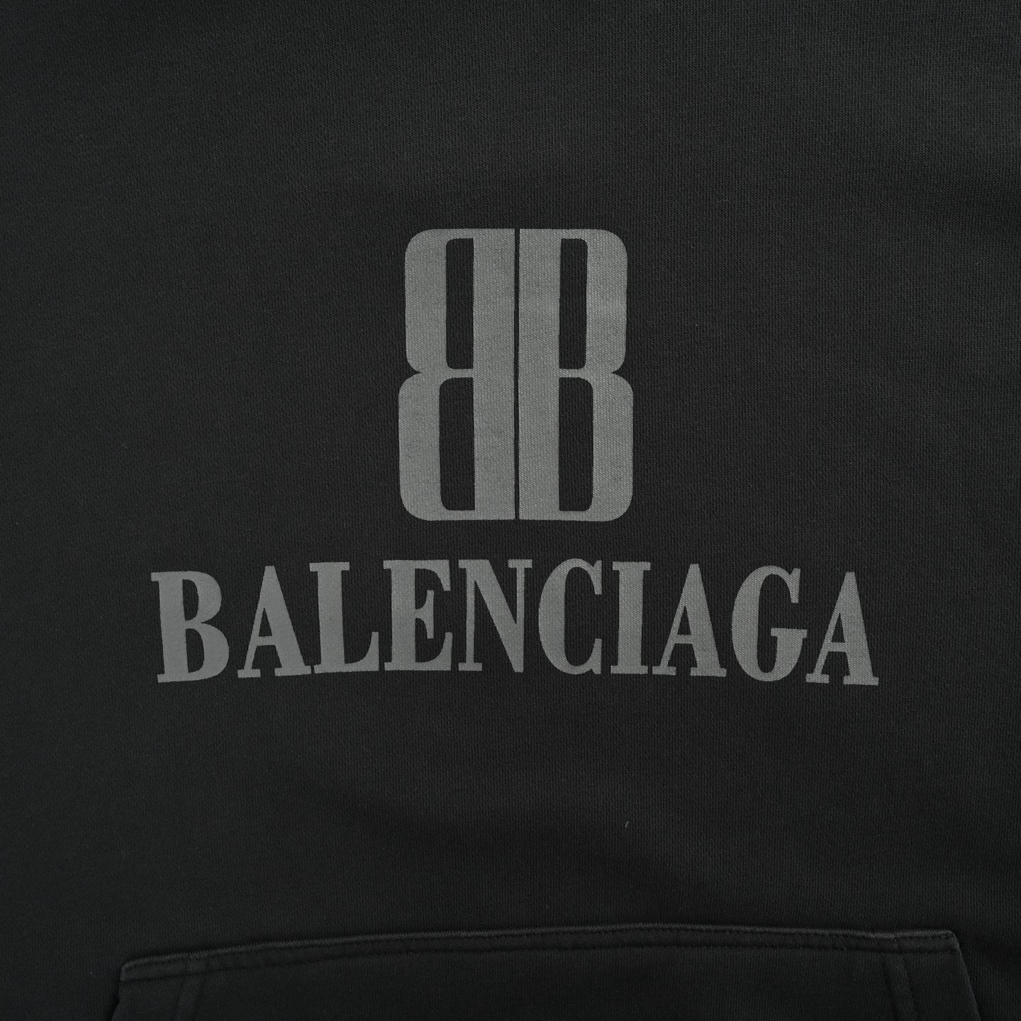 Balenciaga/巴黎世家 25Fw 双B字母徽标连帽卫衣