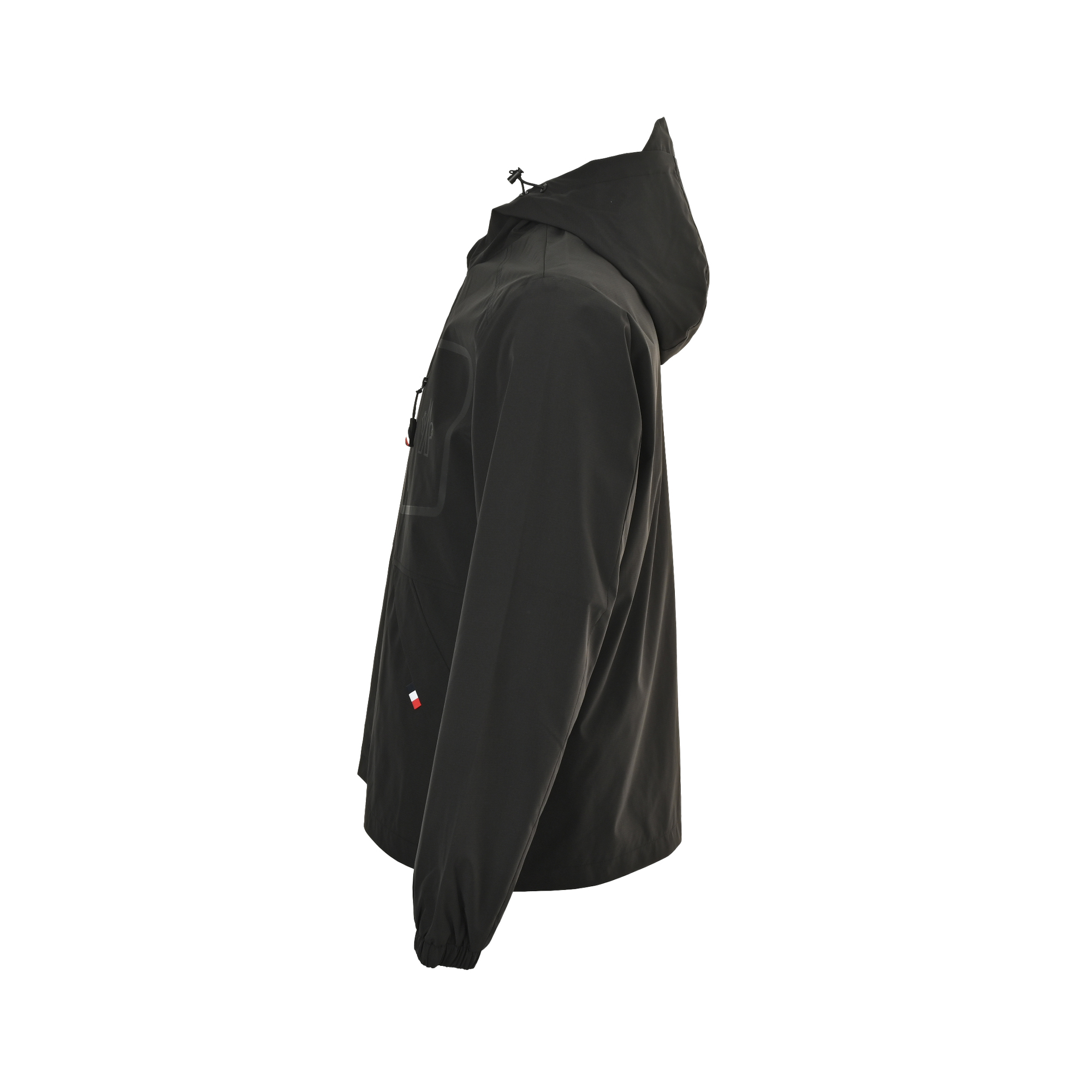 ONCLER/蒙口 胸口口袋拉链连帽外套黑色 墨绿