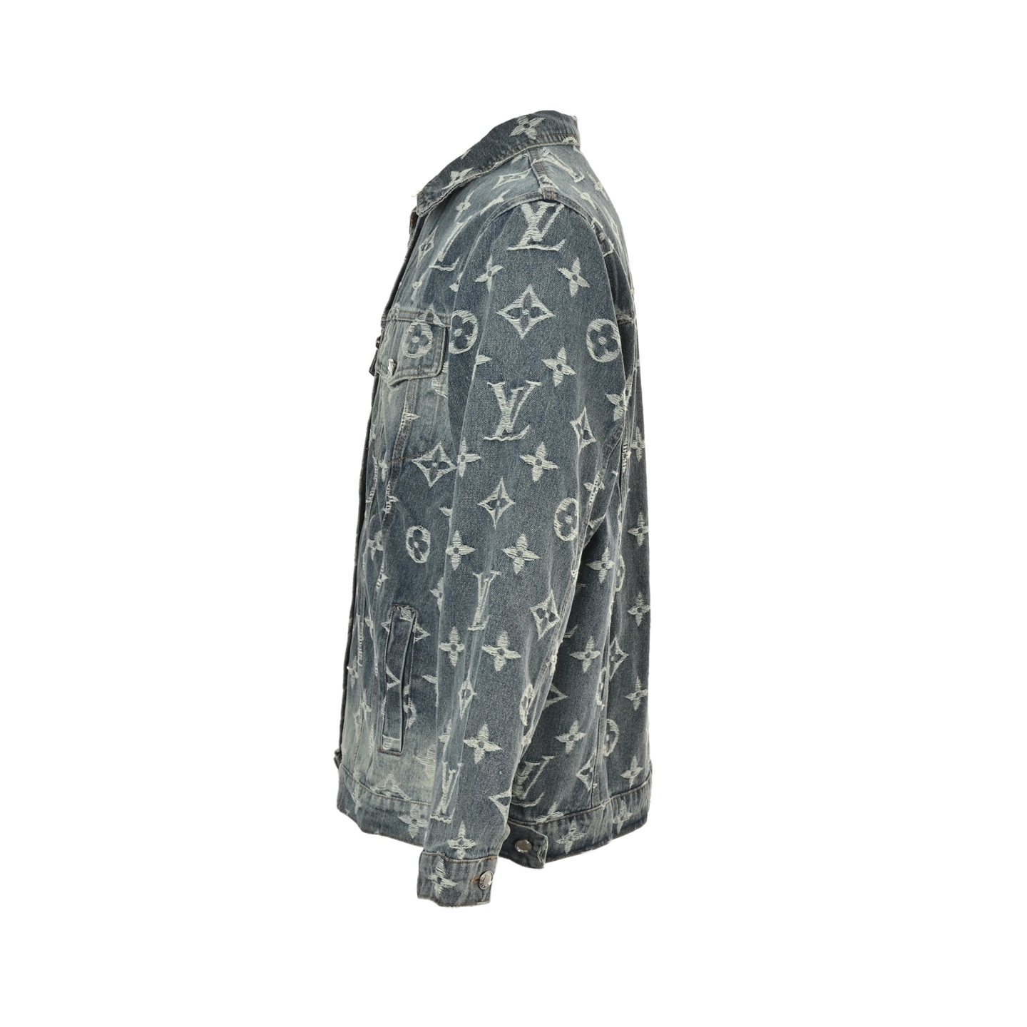 Louis Vuitton/路易威登 25Fw 满印老花提花牛仔外套-莆田鞋,莆田鞋货源,高仿鞋,高仿鞋货源,安福档口,莆田高仿鞋,莆田鞋批发,高仿鞋批发,莆田高仿运动鞋,高仿运动鞋,莆田运动鞋 Louis Vuitton/路易威登 25Fw 满印老花提花牛仔外套