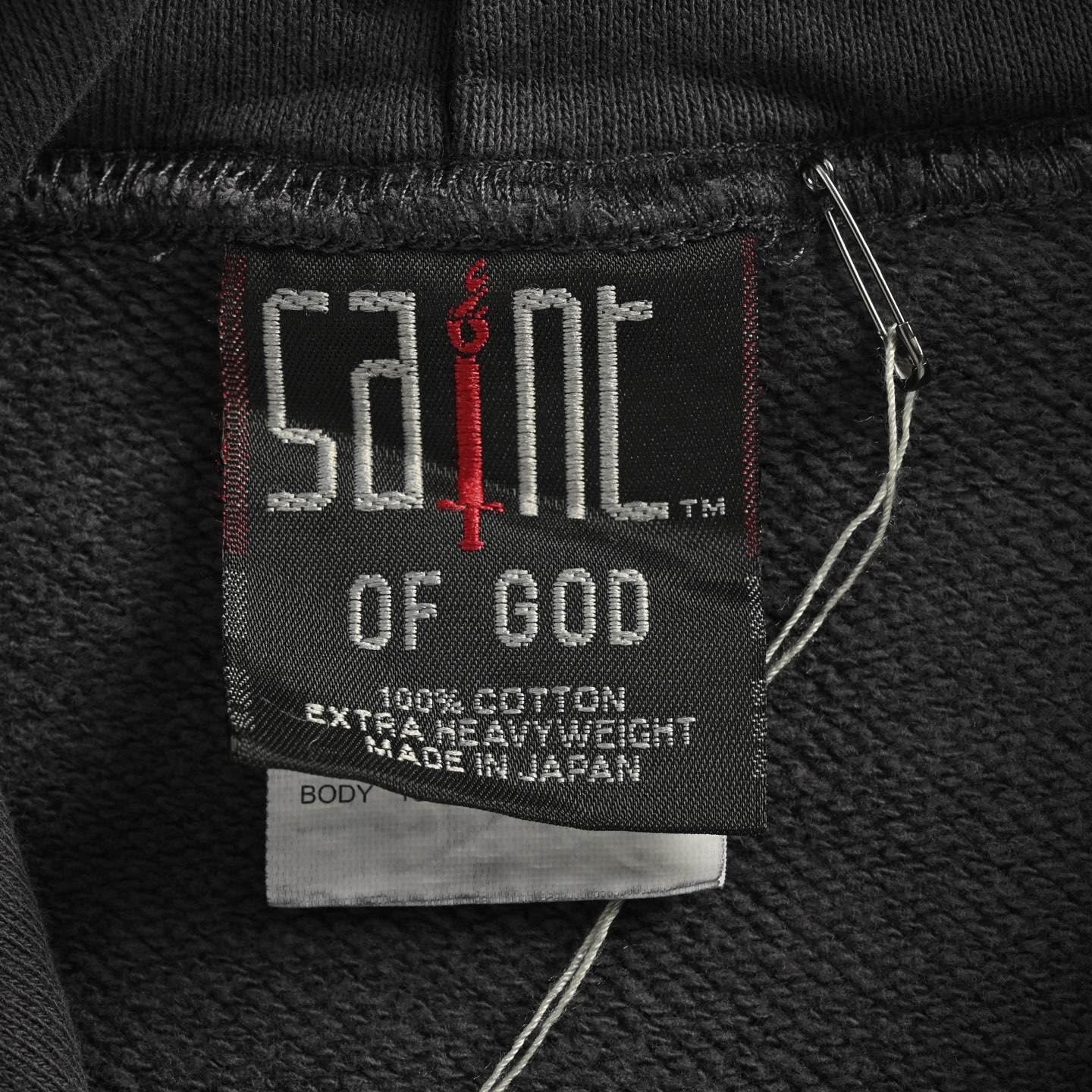 SAINT MICHAEL 25FW 祈祷准心印花连帽卫衣-Chinese UA Cheap High Quatity Brand Clothes Bags handbags Sneakers wholesale wholesaler seller from China Factory suppliers Fashion Clothing Shoes best Quality Beautiful Price SAINT MICHAEL 25FW 祈祷准心印花连帽卫衣