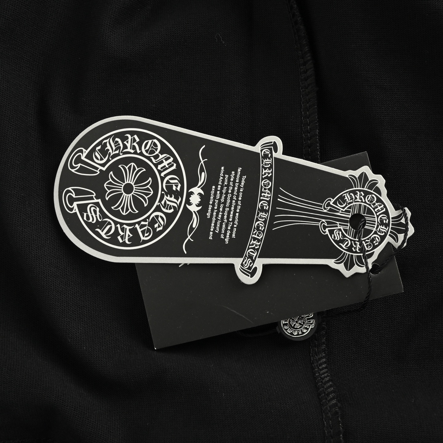 Chrome hearts/克罗心迈阿密联名圆领印花长袖 黑色/白色