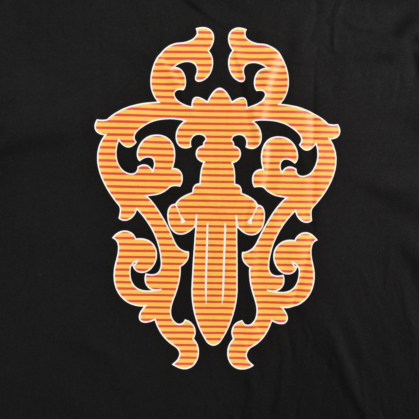 Chrome hearts/克罗心迈阿密联名圆领印花长袖 黑色/白色