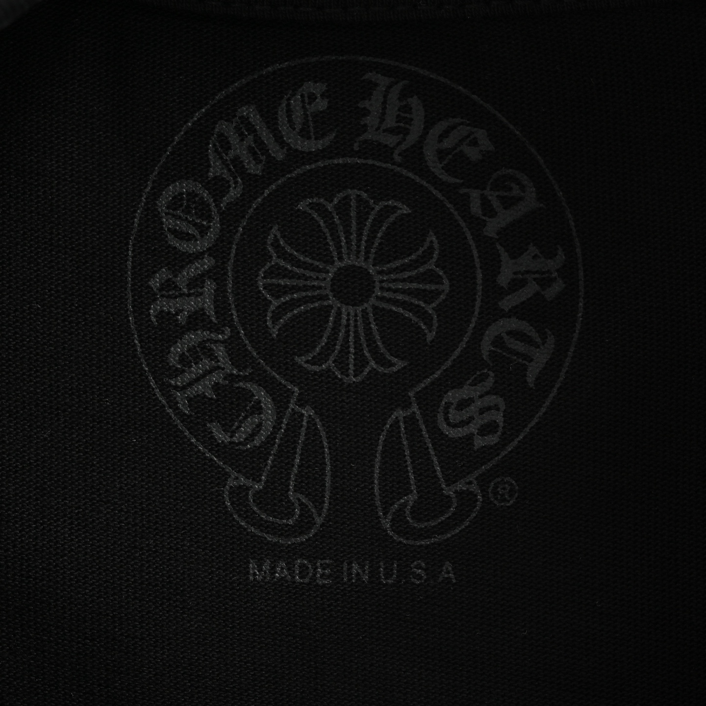 Chrome hearts/克罗心绿色十字架幻影印花长袖黑色/白色