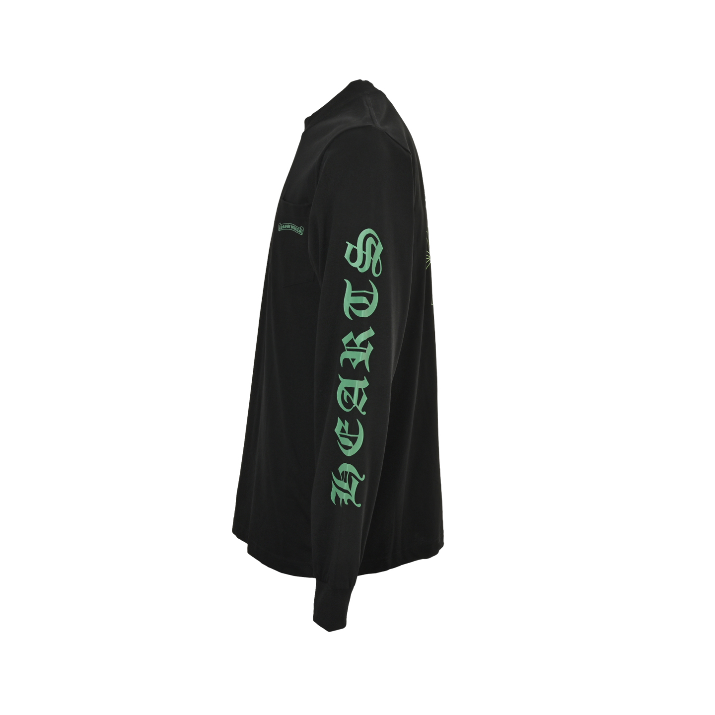 Chrome hearts/克罗心绿色十字架幻影印花长袖黑色/白色