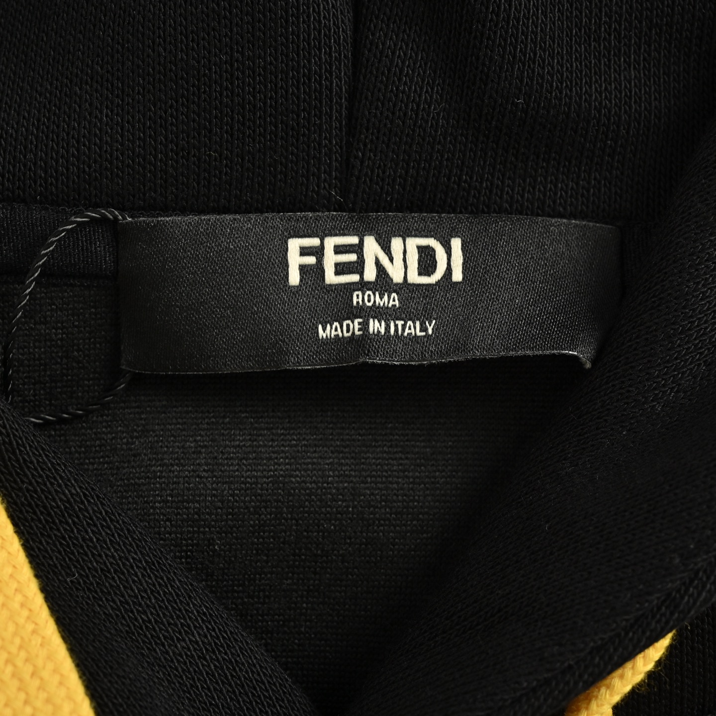 Fendi/芬迪 25Fw FF字母印花毛巾眼睛贴布连帽卫衣