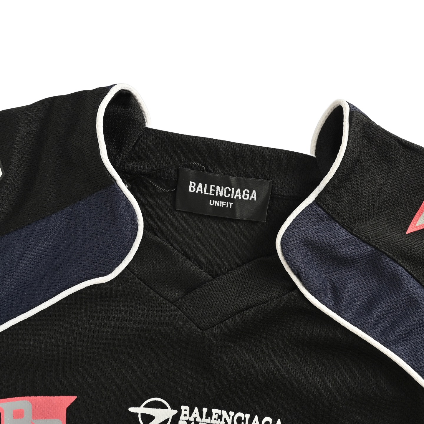 Balenciaga/巴黎世家 运动网眼平纹长袖球衣 黑色 白色-Chinese UA Cheap High Quatity Brand Clothes Bags handbags Sneakers wholesale wholesaler seller from China Factory suppliers Fashion Clothing Shoes best Quality Beautiful Price Balenciaga/巴黎世家 运动网眼平纹长袖球衣 黑色 白色