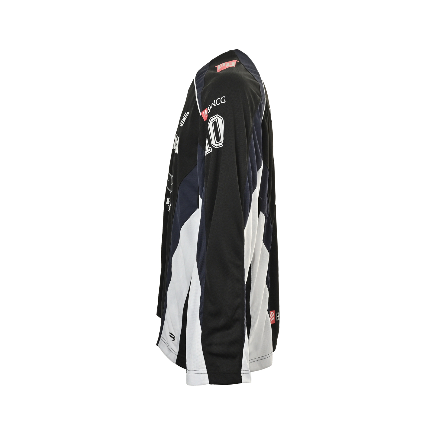 Balenciaga/巴黎世家 运动网眼平纹长袖球衣 黑色 白色-Chinese UA Cheap High Quatity Brand Clothes Bags handbags Sneakers wholesale wholesaler seller from China Factory suppliers Fashion Clothing Shoes best Quality Beautiful Price Balenciaga/巴黎世家 运动网眼平纹长袖球衣 黑色 白色