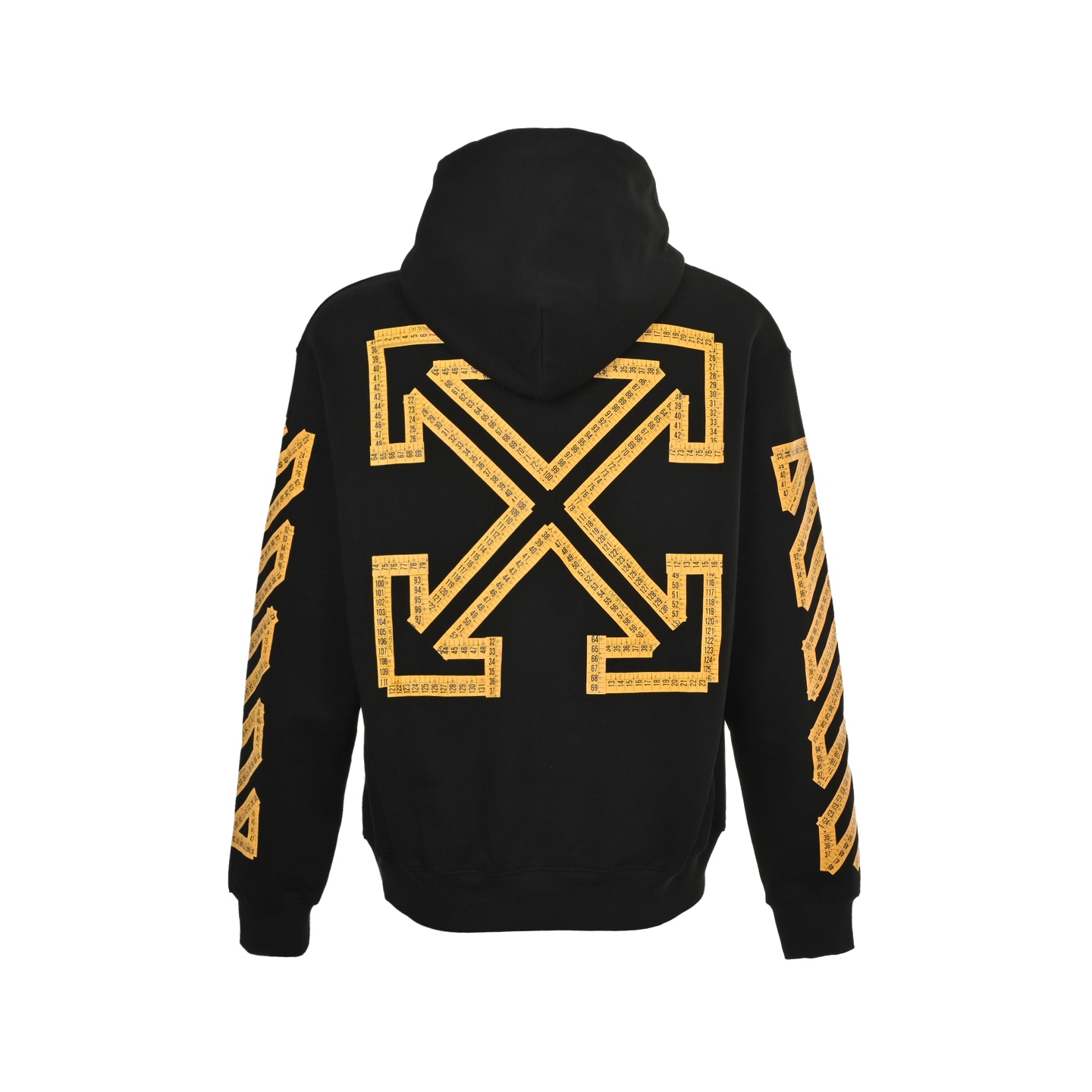 OFF WHITE CO VIRGIL 25ss 皮尺数字箭头印花连帽卫衣