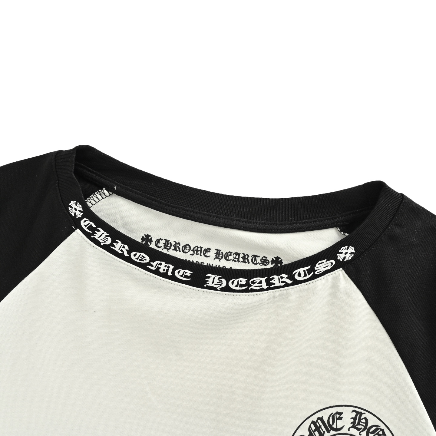 Chrome Hearts/克罗心 25Fw 黑标拼接印花长袖T恤