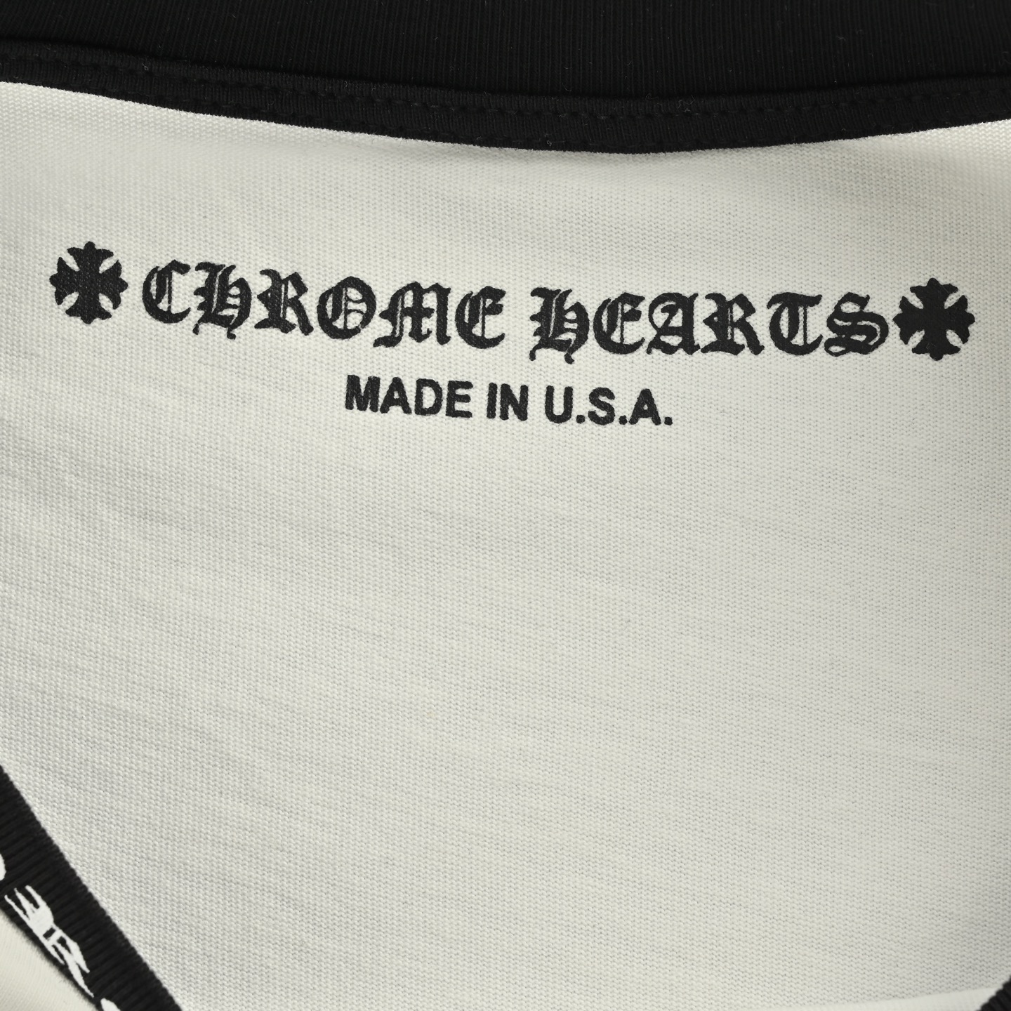 Chrome Hearts/克罗心 25Fw 黑标拼接印花长袖T恤