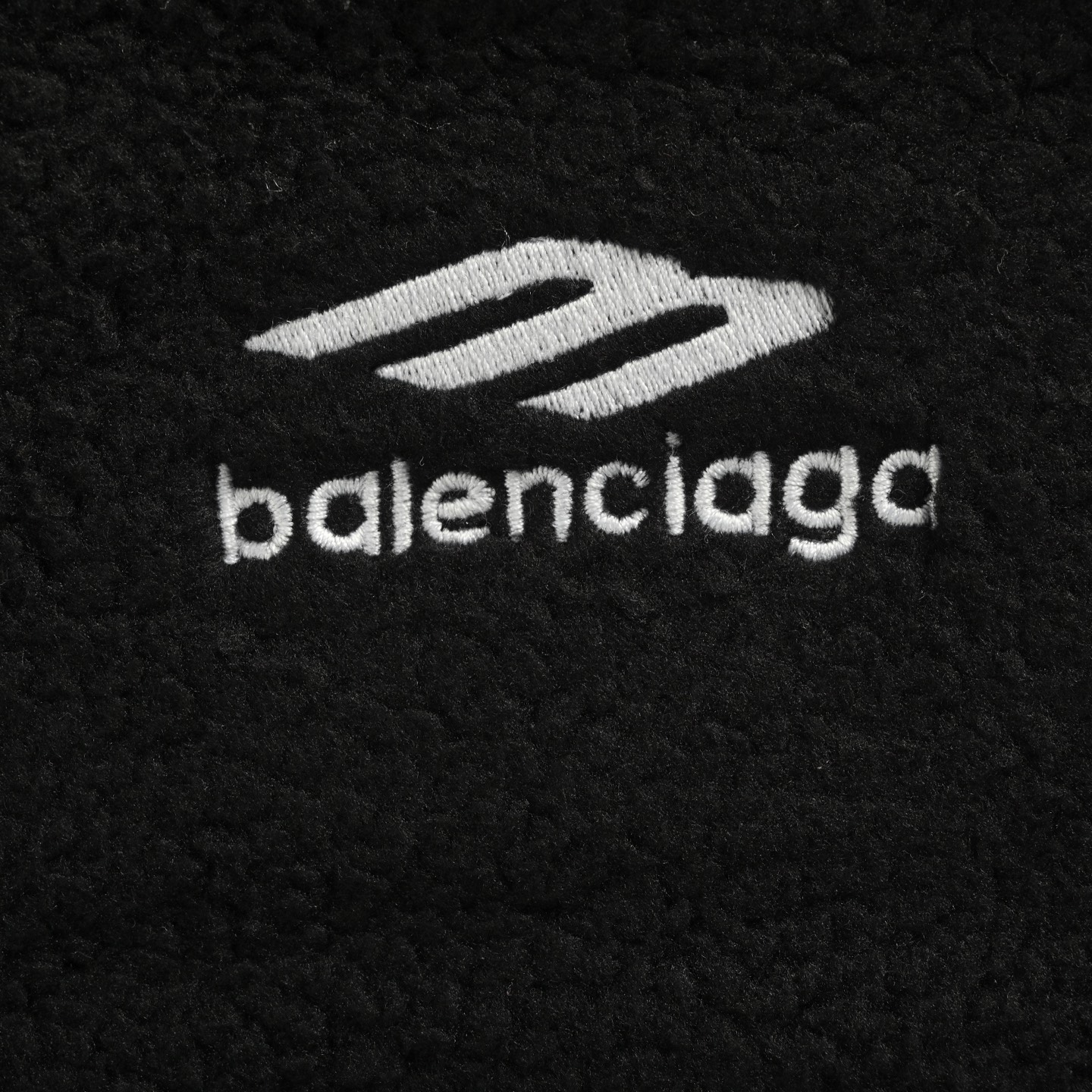 Balenciaga/巴黎世家 24Fw 泰迪绒滑雪刺绣连帽卫衣