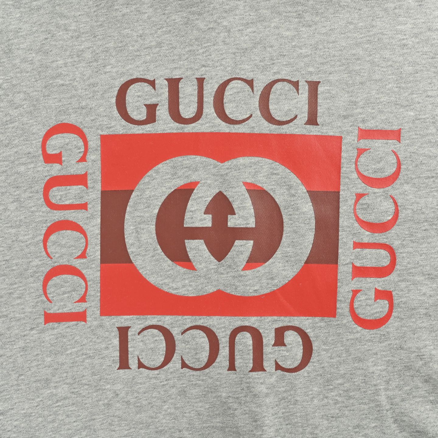 Gucci/古驰 25Fw 方块印花连帽卫衣