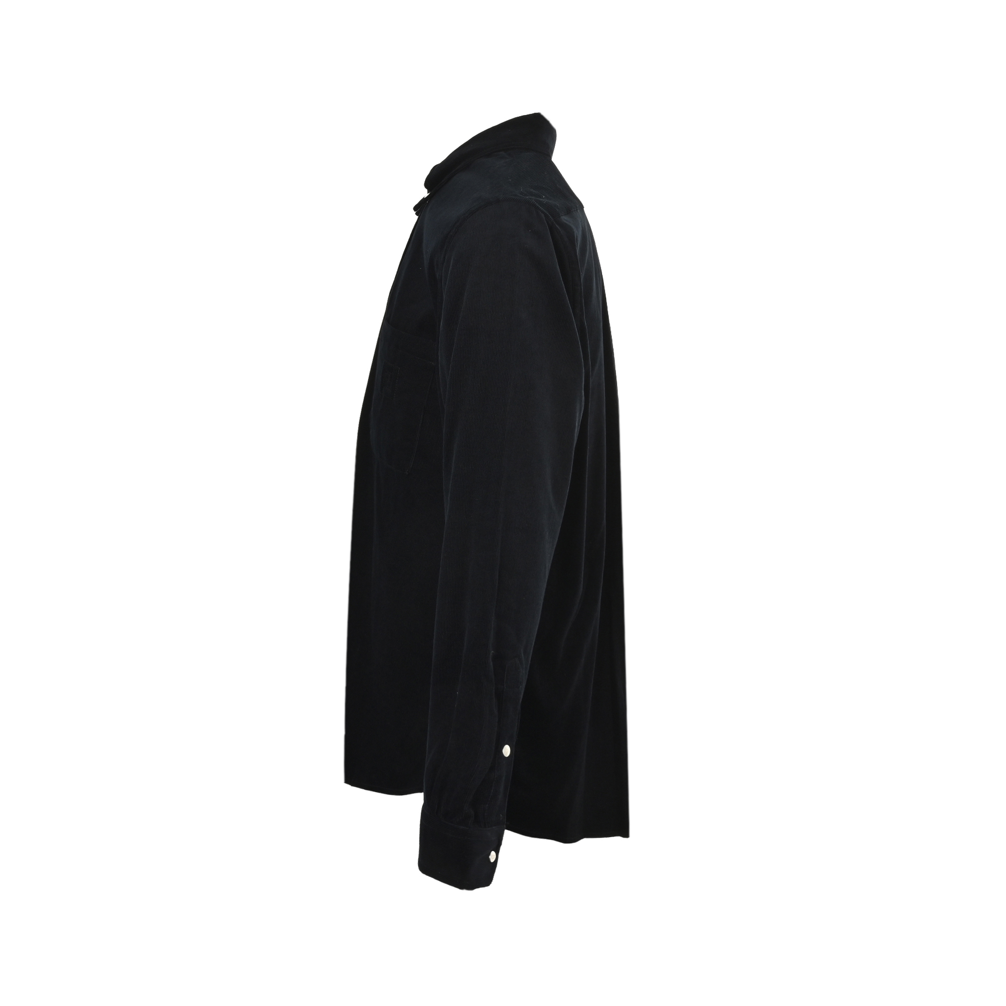 Fendi/芬迪 25Fw 蓝色灯芯绒衬衫外套 选用蓝色灯芯绒面料