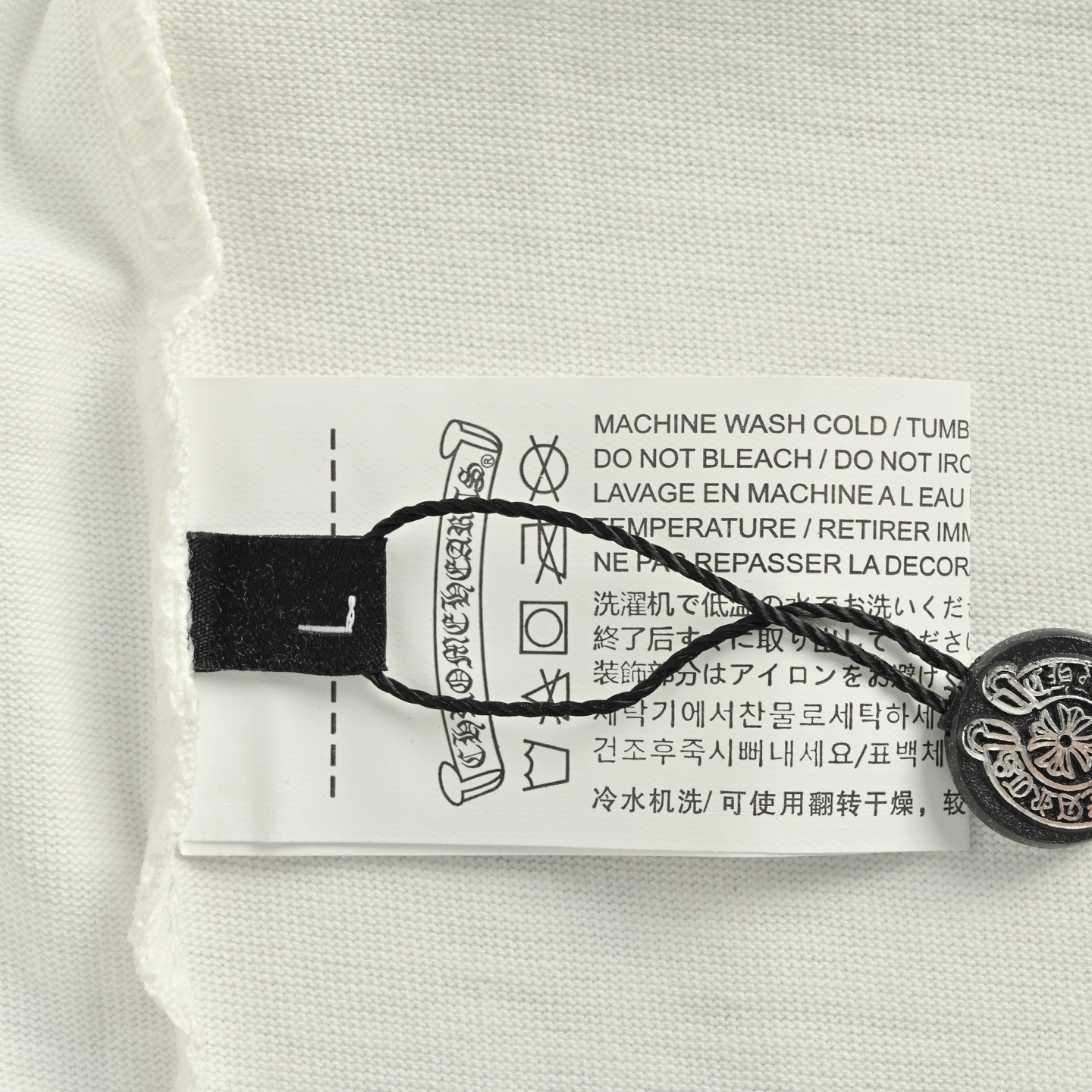 Chrome hearts/克罗心 涂鸦字母糖果撞色印花长袖 黑色/白色