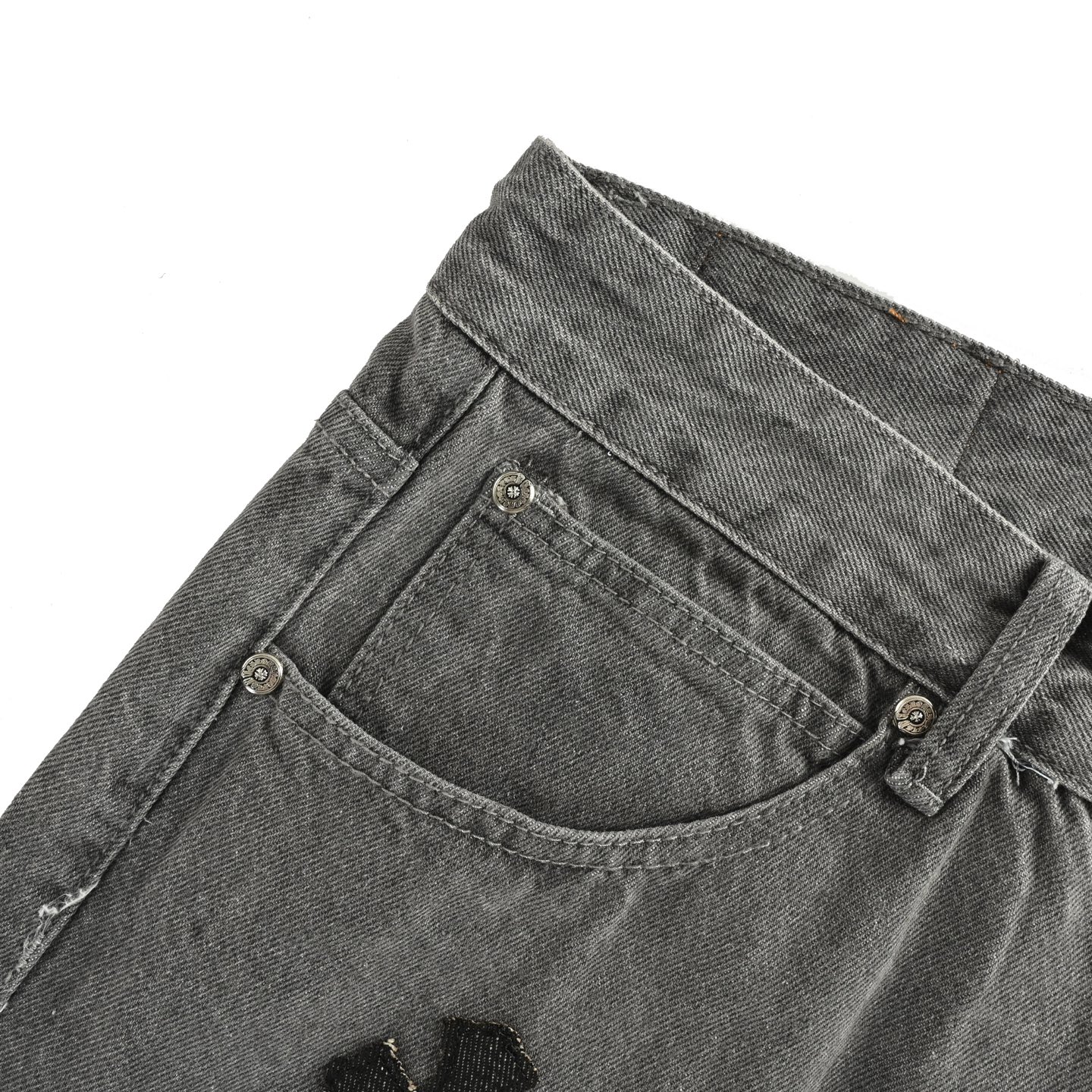 Chrome Hearts/克罗心 牛王城市限定十字金属贴皮牛仔裤 Come hearts X SexRecords-Chinese UA Cheap High Quatity Brand Clothes Bags handbags Sneakers wholesale wholesaler seller from China Factory suppliers Fashion Clothing Shoes best Quality Beautiful Price Chrome Hearts/克罗心 牛王城市限定十字金属贴皮牛仔裤 Come hearts X SexRecords