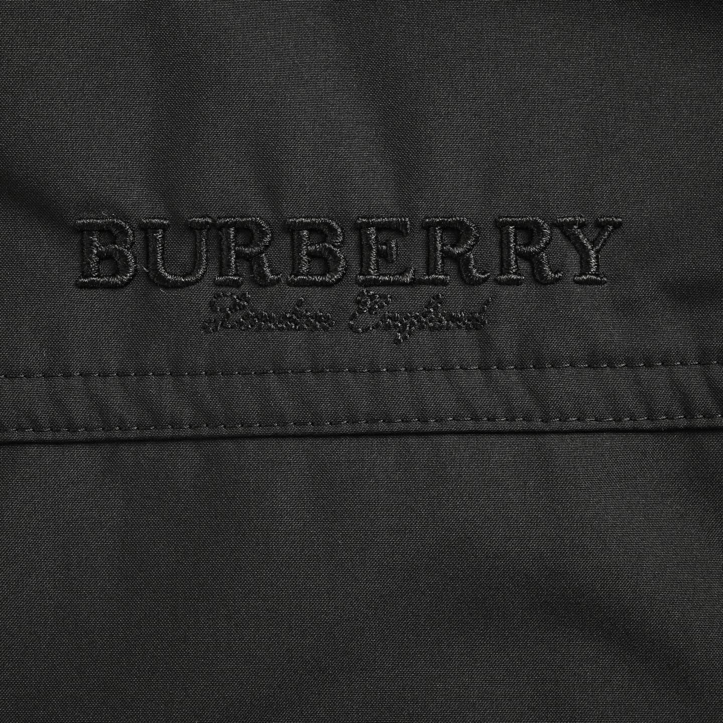 Burberry/巴宝莉 内衬格纹连帽外套黑色