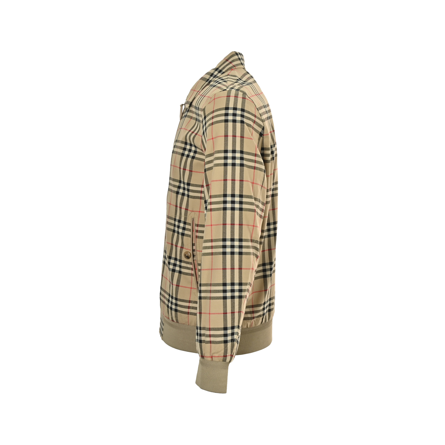 Burberry/巴宝莉 格纹拉链翻领外套