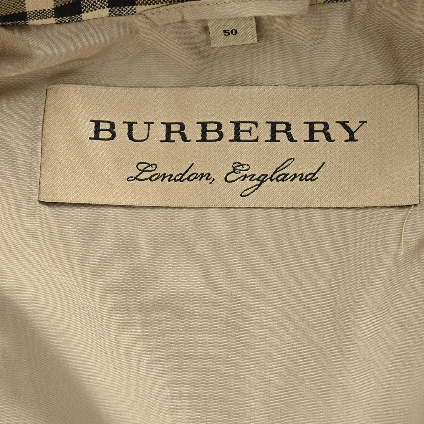 Burberry/巴宝莉 格纹拉链翻领外套