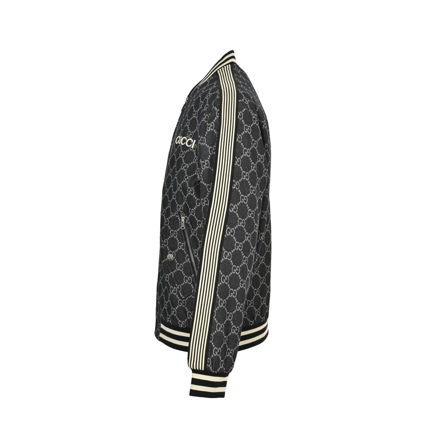 Gucci/古驰 25Fw 双G满印提花织带夹克外套