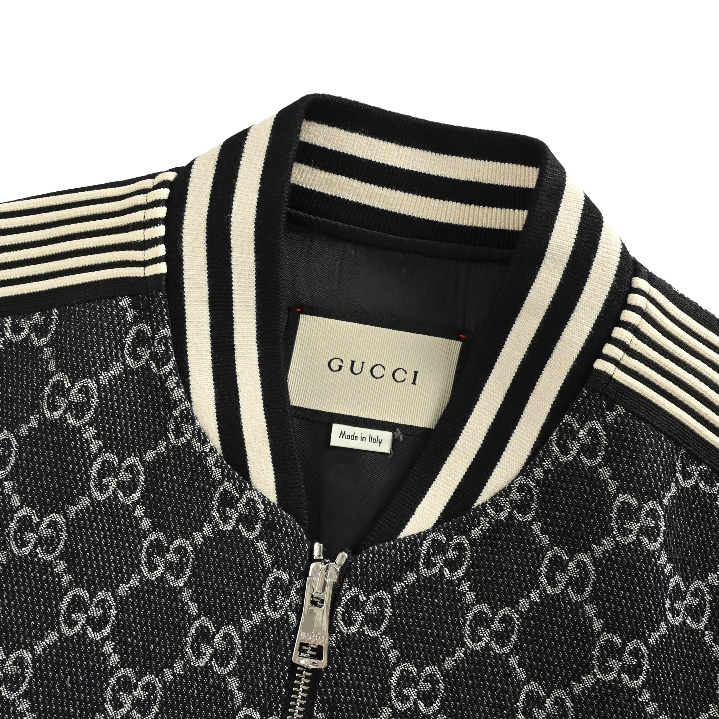 Gucci/古驰 25Fw 双G满印提花织带夹克外套