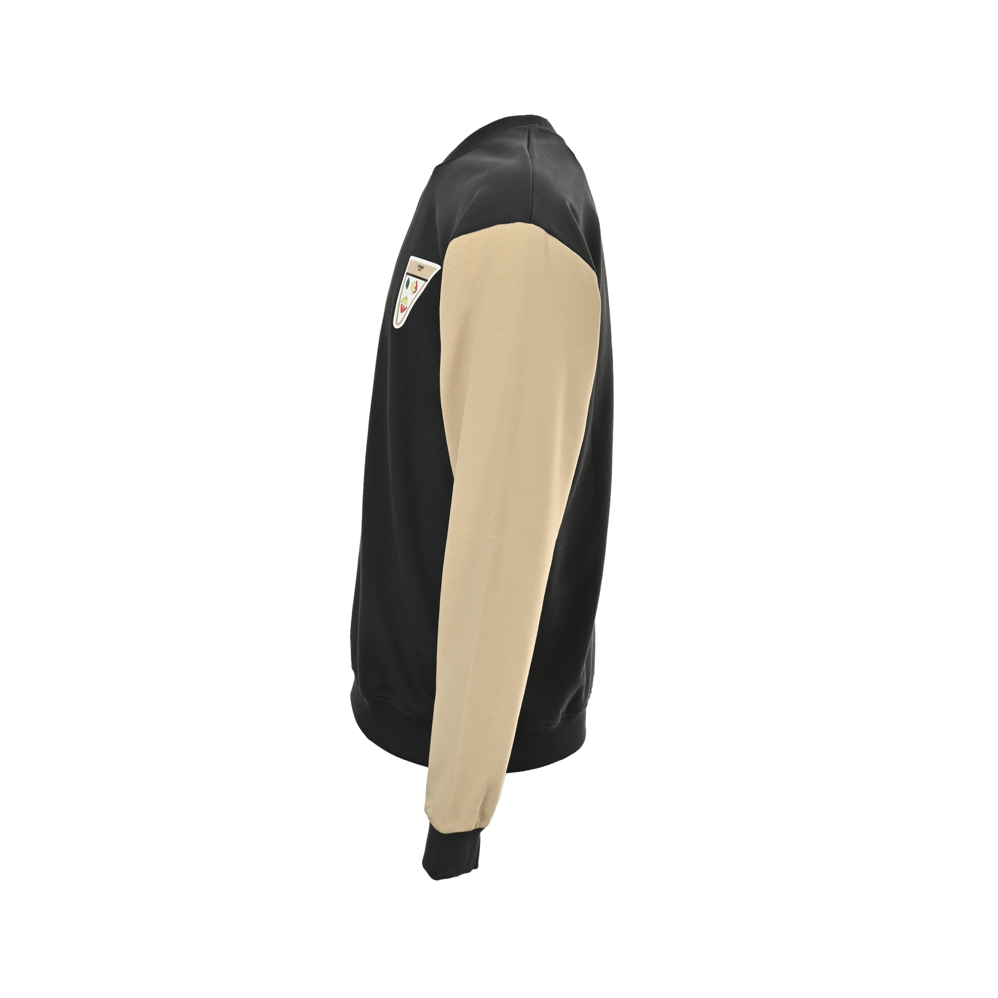 Fendi/芬迪 倒三角趣味印花拼接圆领卫衣