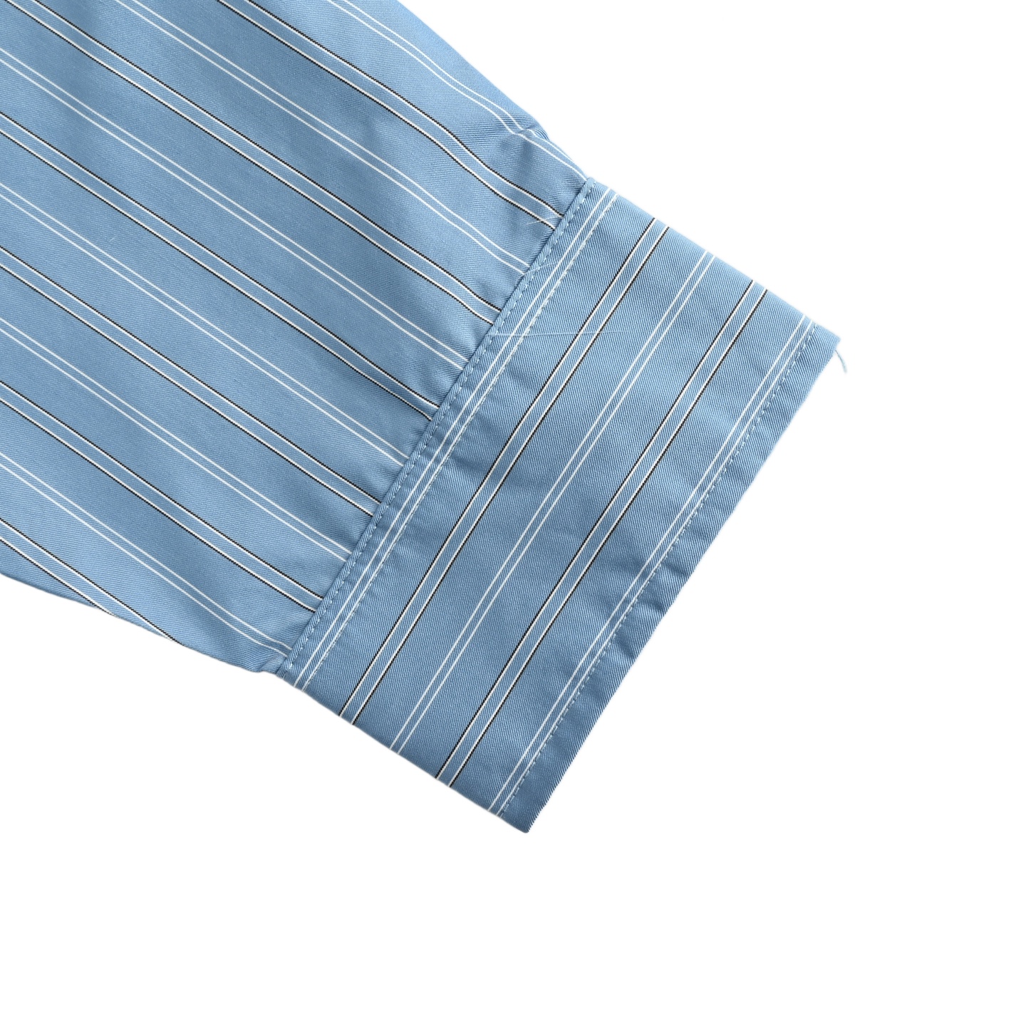 Acne Studios 1996徽标蓝色条纹长袖衬衫