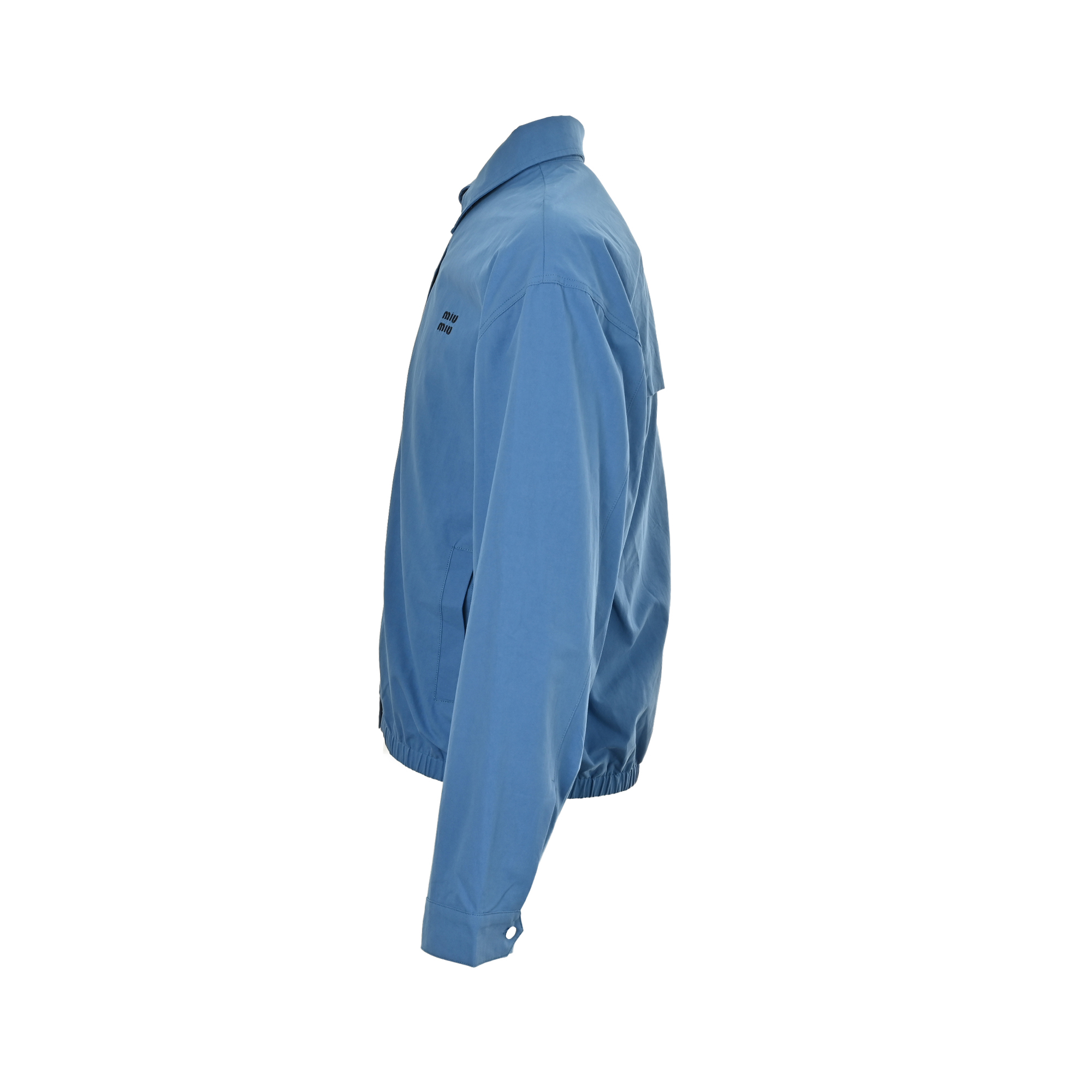 Miu Miu/缪缪 25Fw 蓝色府绸束腰夹克外套