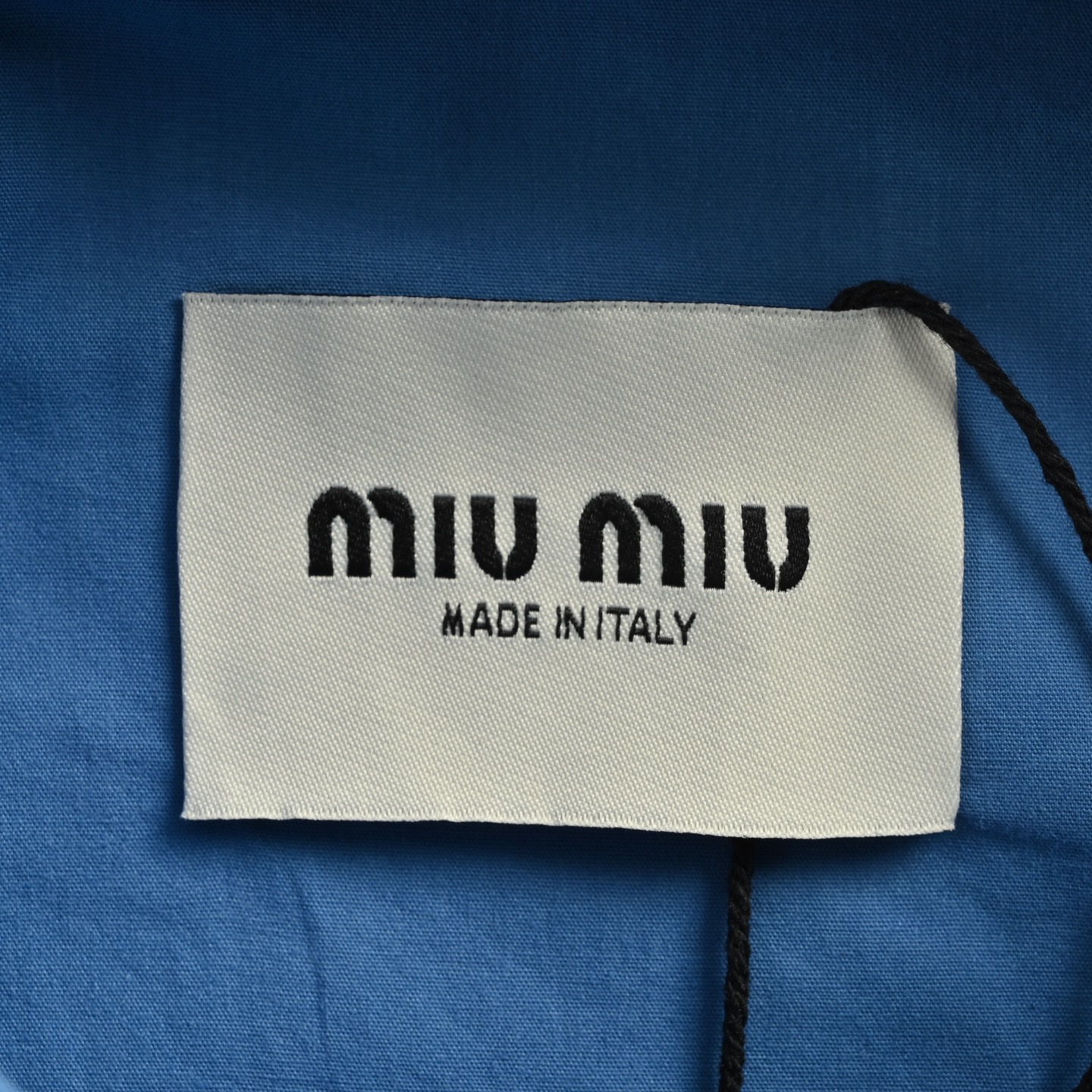 Miu Miu/缪缪 25Fw 蓝色府绸束腰夹克外套