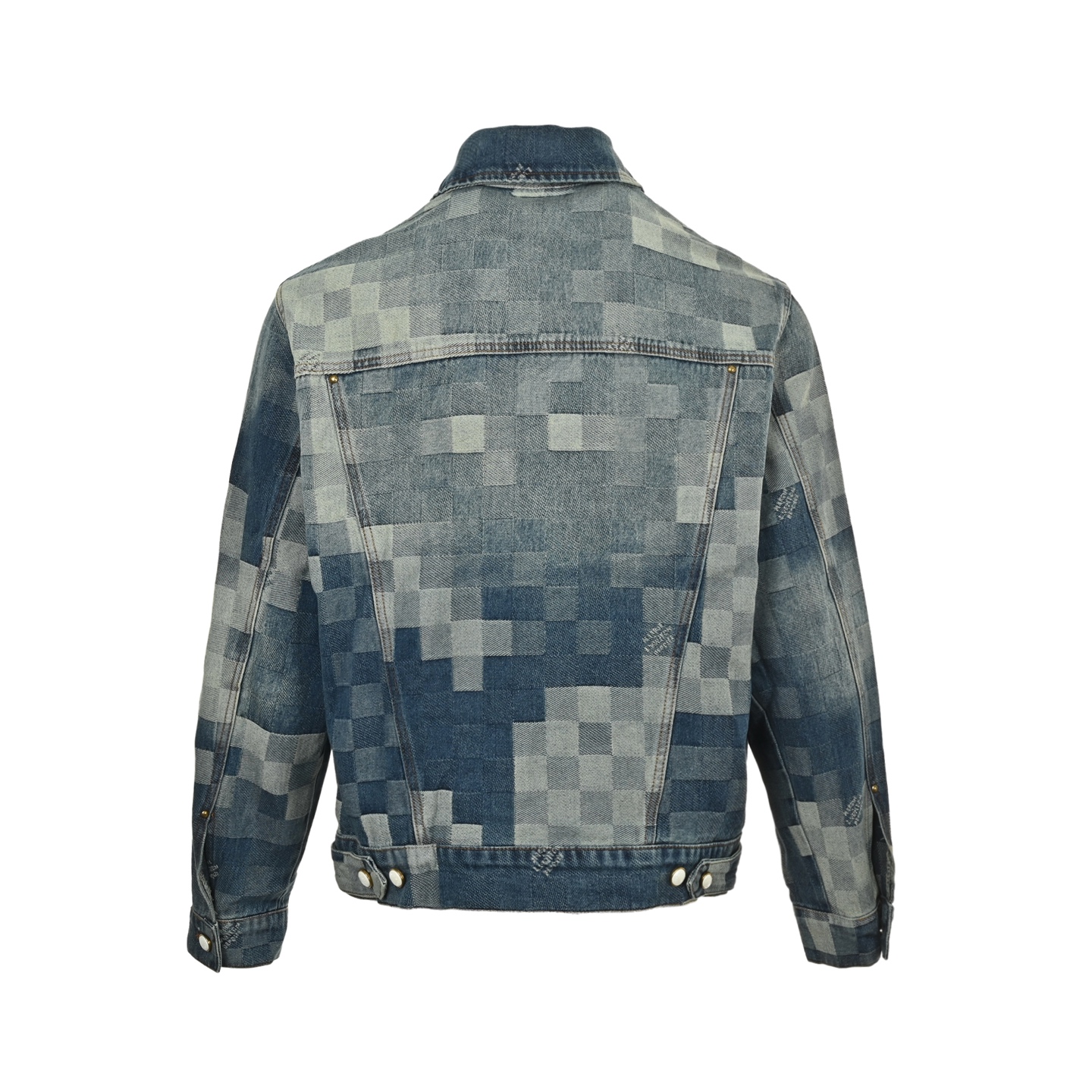 Louis Vuitton/路易威登 马赛克棋盘格套装牛仔外套-Chinese UA Cheap High Quatity Brand Clothes Bags handbags Sneakers wholesale wholesaler seller from China Factory suppliers Fashion Clothing Shoes best Quality Beautiful Price Louis Vuitton/路易威登 马赛克棋盘格套装牛仔外套