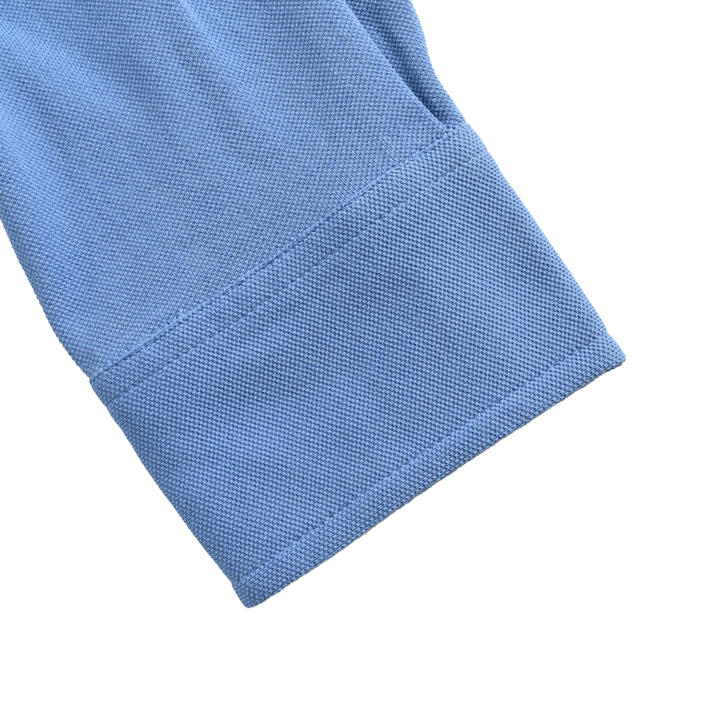 MiuMiu/缪缪 蓝色小标棉质珠地长袖衬衫-Chinese UA Cheap High Quatity Brand Clothes Bags handbags Sneakers wholesale wholesaler seller from China Factory suppliers Fashion Clothing Shoes best Quality Beautiful Price MiuMiu/缪缪 蓝色小标棉质珠地长袖衬衫