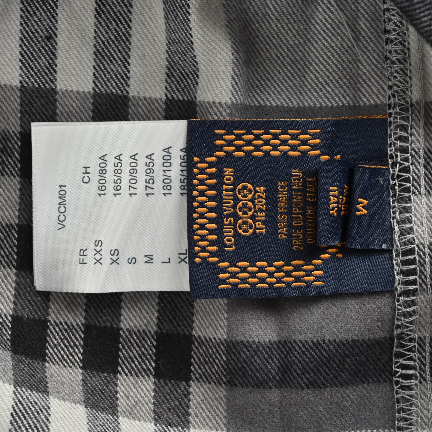 Louis Vuitton/路易威登 25Fw 格纹字母法兰绒衬衫外套