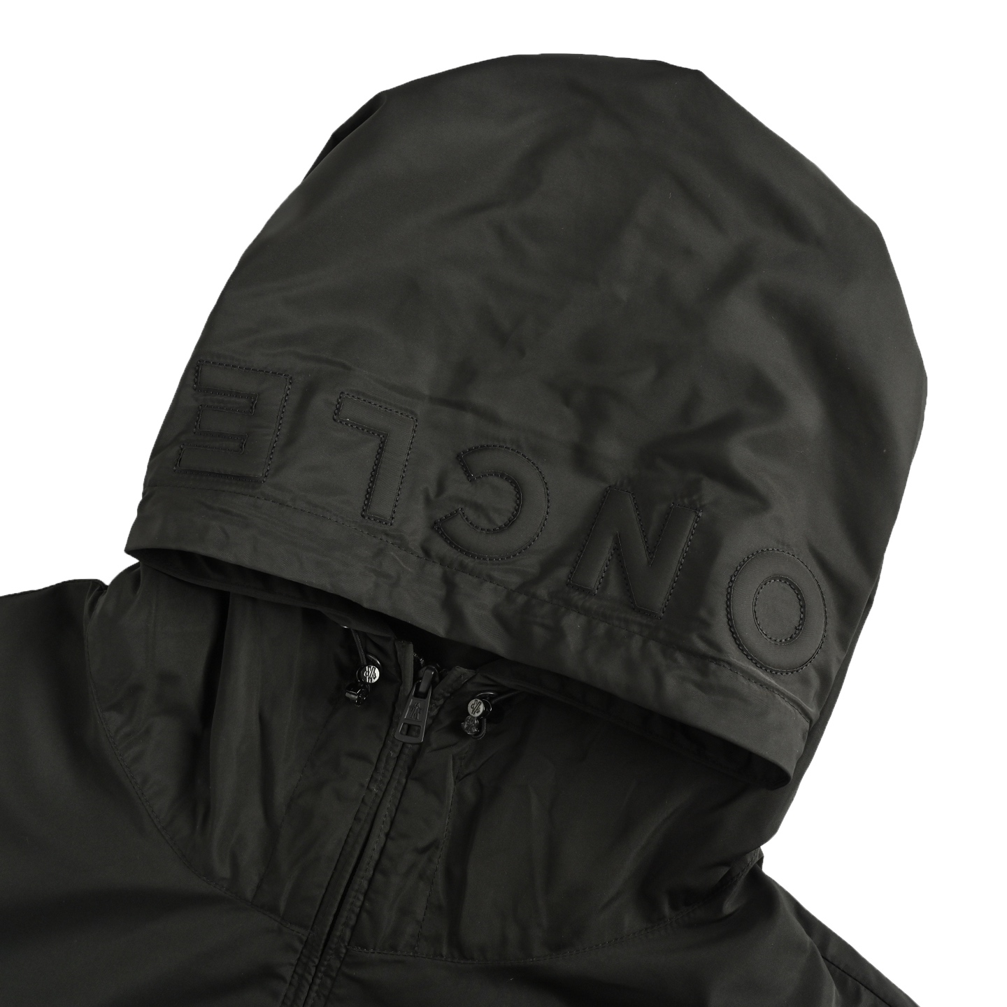 ONCLER/蒙口 刺绣袖口袋拉链连帽夹克外套