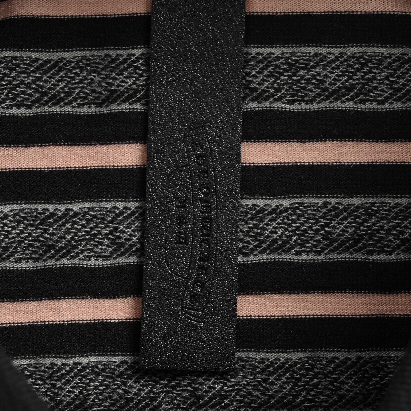 Chrome Hearts/克罗心 25Fw 条纹翻领长袖T恤-Chinese UA Cheap High Quatity Brand Clothes Bags handbags Sneakers wholesale wholesaler seller from China Factory suppliers Fashion Clothing Shoes best Quality Beautiful Price Chrome Hearts/克罗心 25Fw 条纹翻领长袖T恤