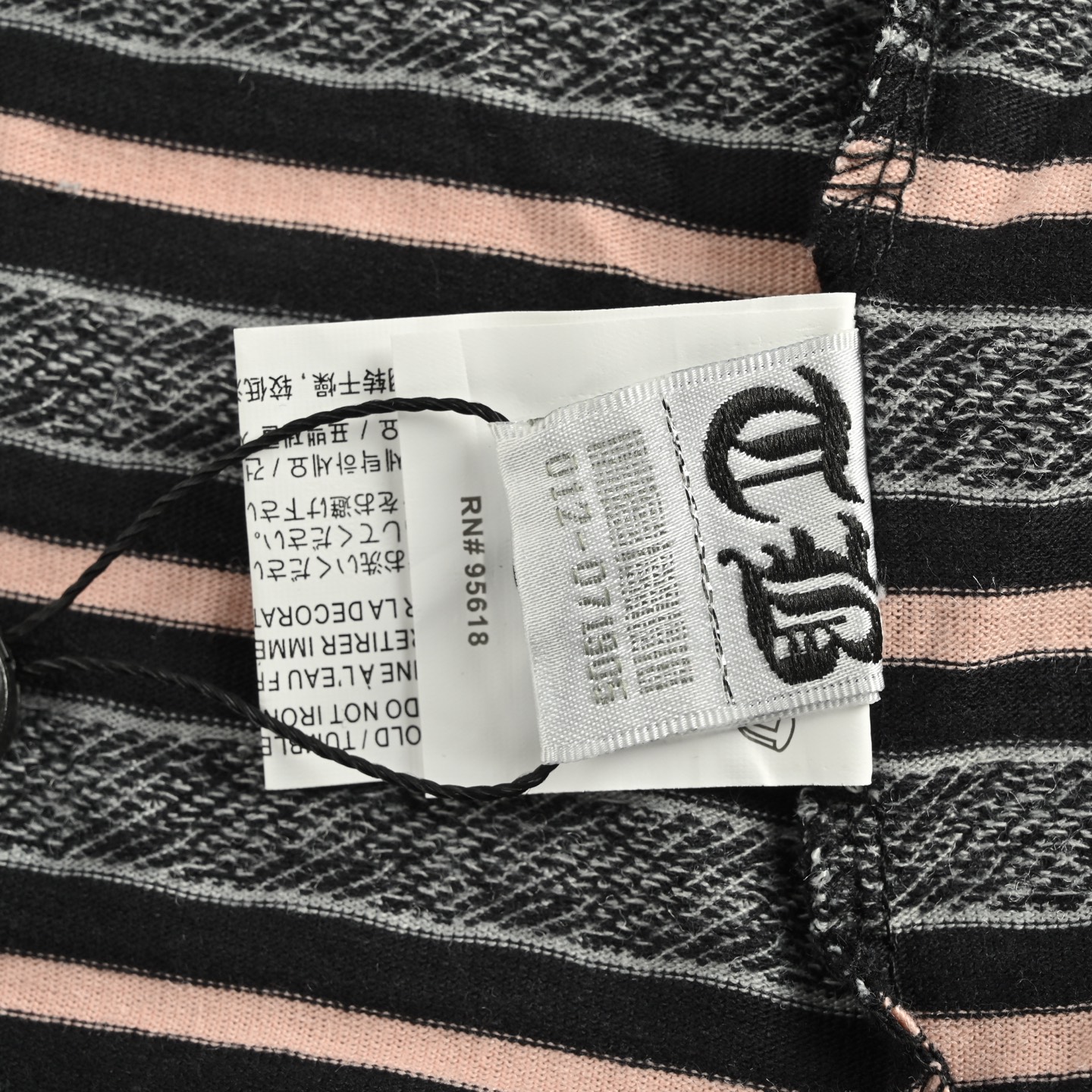 Chrome Hearts/克罗心 25Fw 条纹翻领长袖T恤-Chinese UA Cheap High Quatity Brand Clothes Bags handbags Sneakers wholesale wholesaler seller from China Factory suppliers Fashion Clothing Shoes best Quality Beautiful Price Chrome Hearts/克罗心 25Fw 条纹翻领长袖T恤