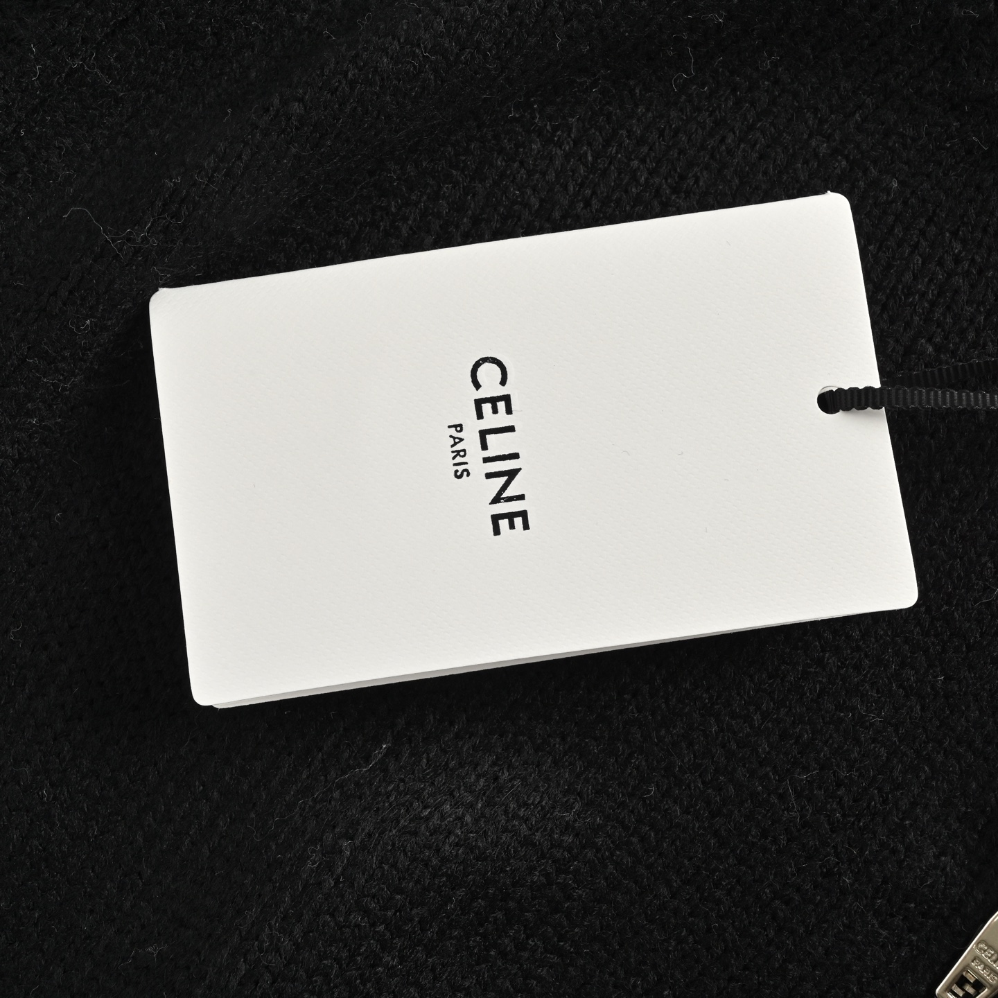 Celine/赛琳 凯旋门刺绣半拉链毛衣