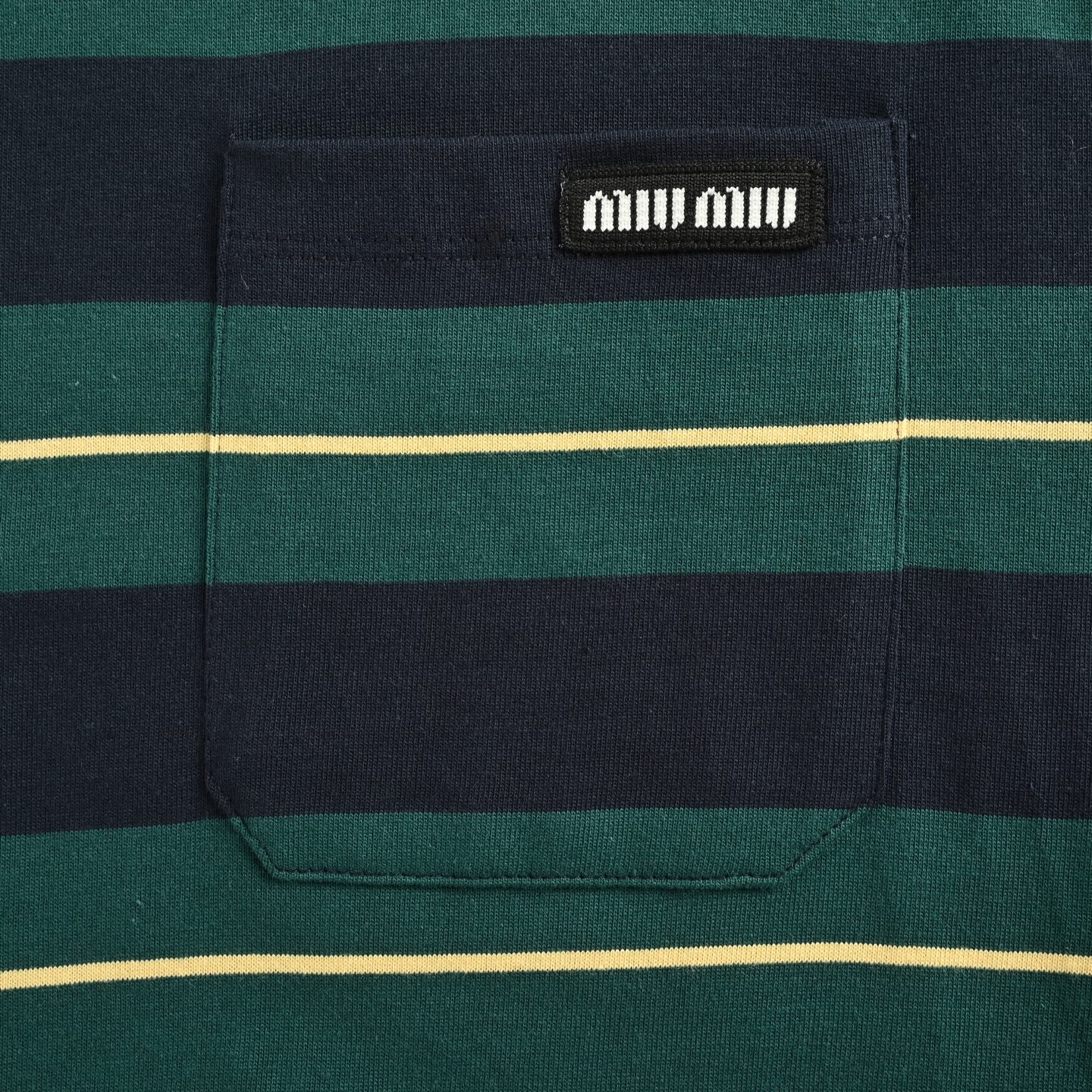 MiuMiu/缪缪 海报款宽条徽标logo条纹长袖-Chinese UA Cheap High Quatity Brand Clothes Bags handbags Sneakers wholesale wholesaler seller from China Factory suppliers Fashion Clothing Shoes best Quality Beautiful Price MiuMiu/缪缪 海报款宽条徽标logo条纹长袖